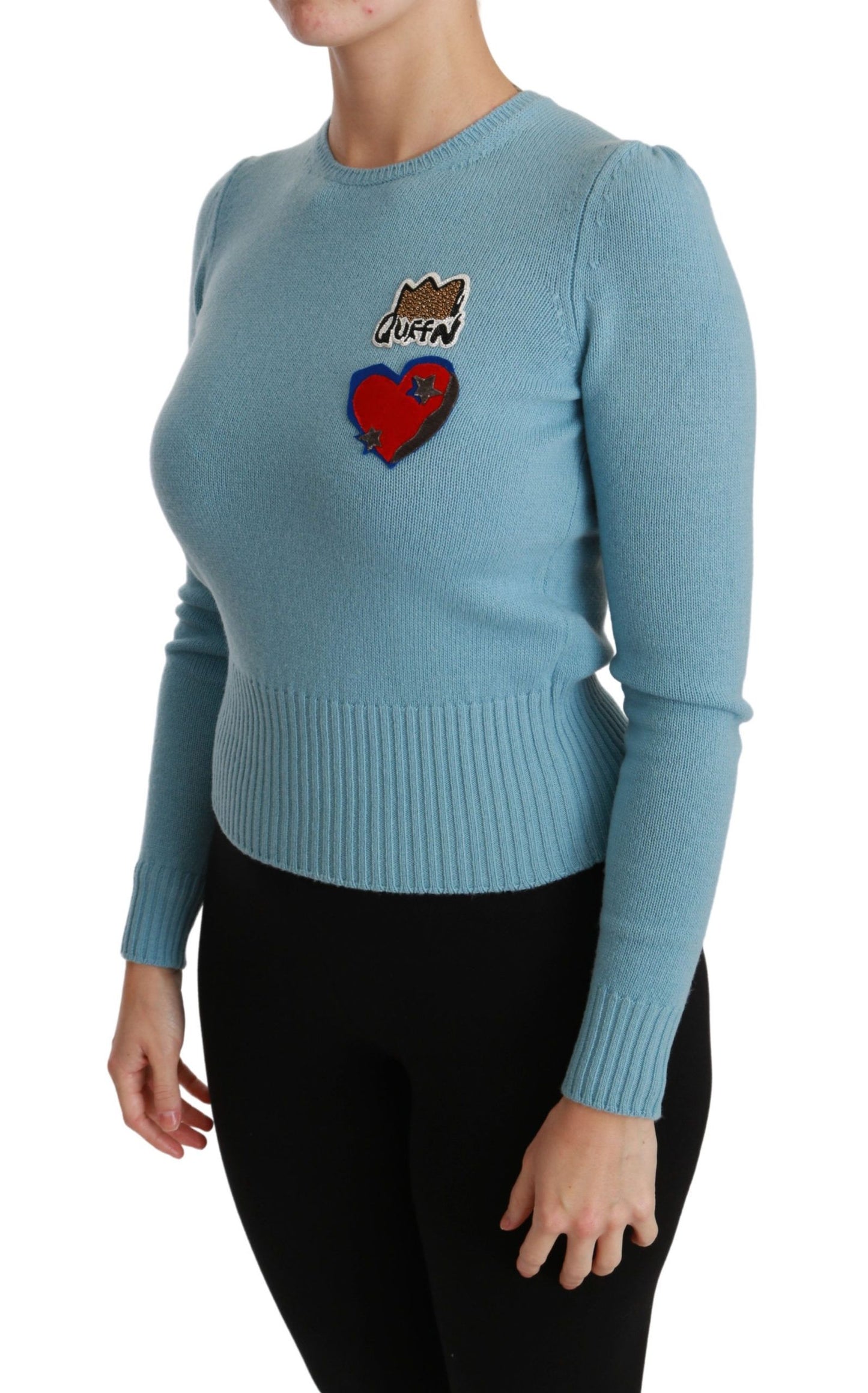 Dolce & Gabbana Jersey de lana con cuentas Queen Heart