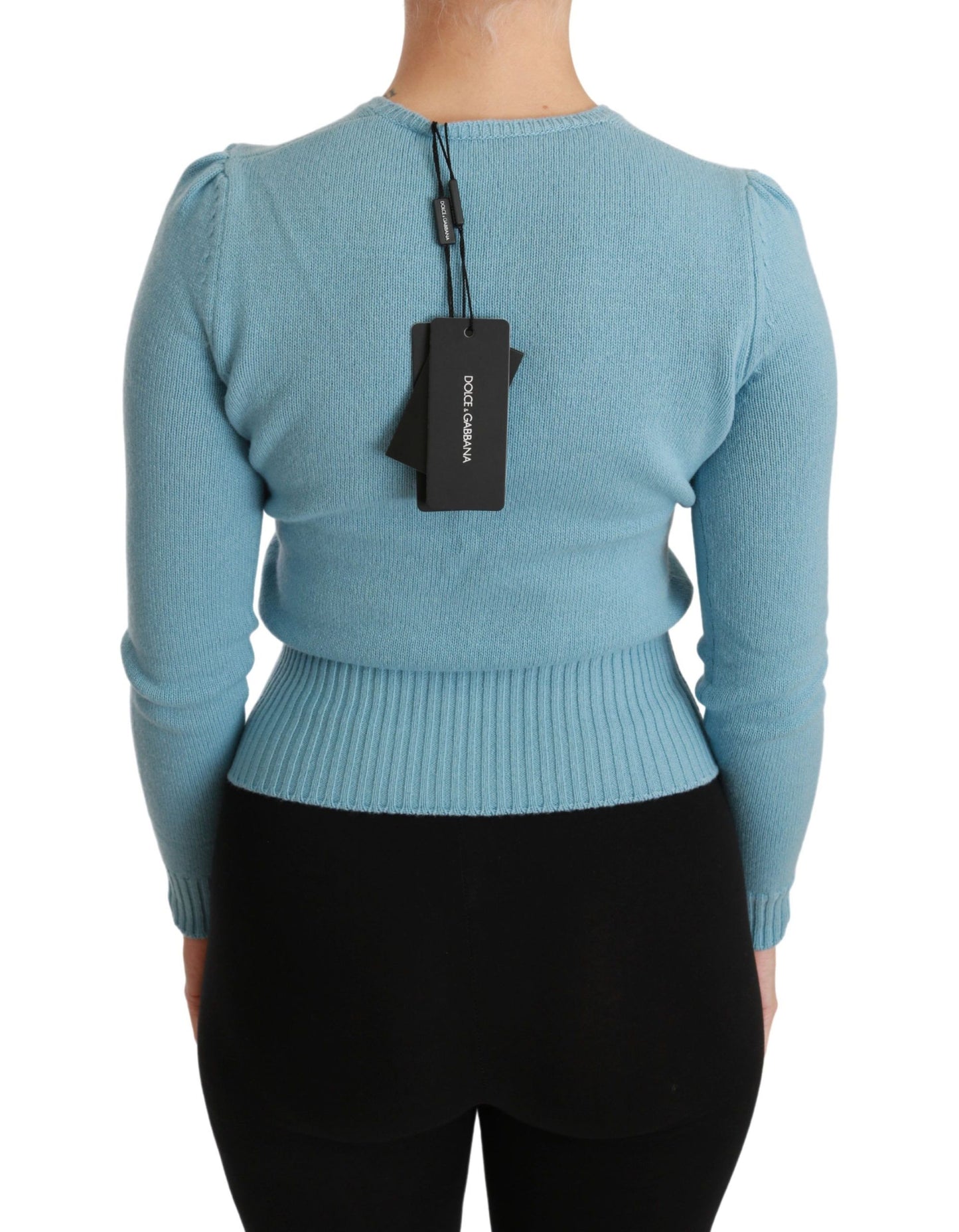 Dolce & Gabbana Jersey de lana con cuentas Queen Heart
