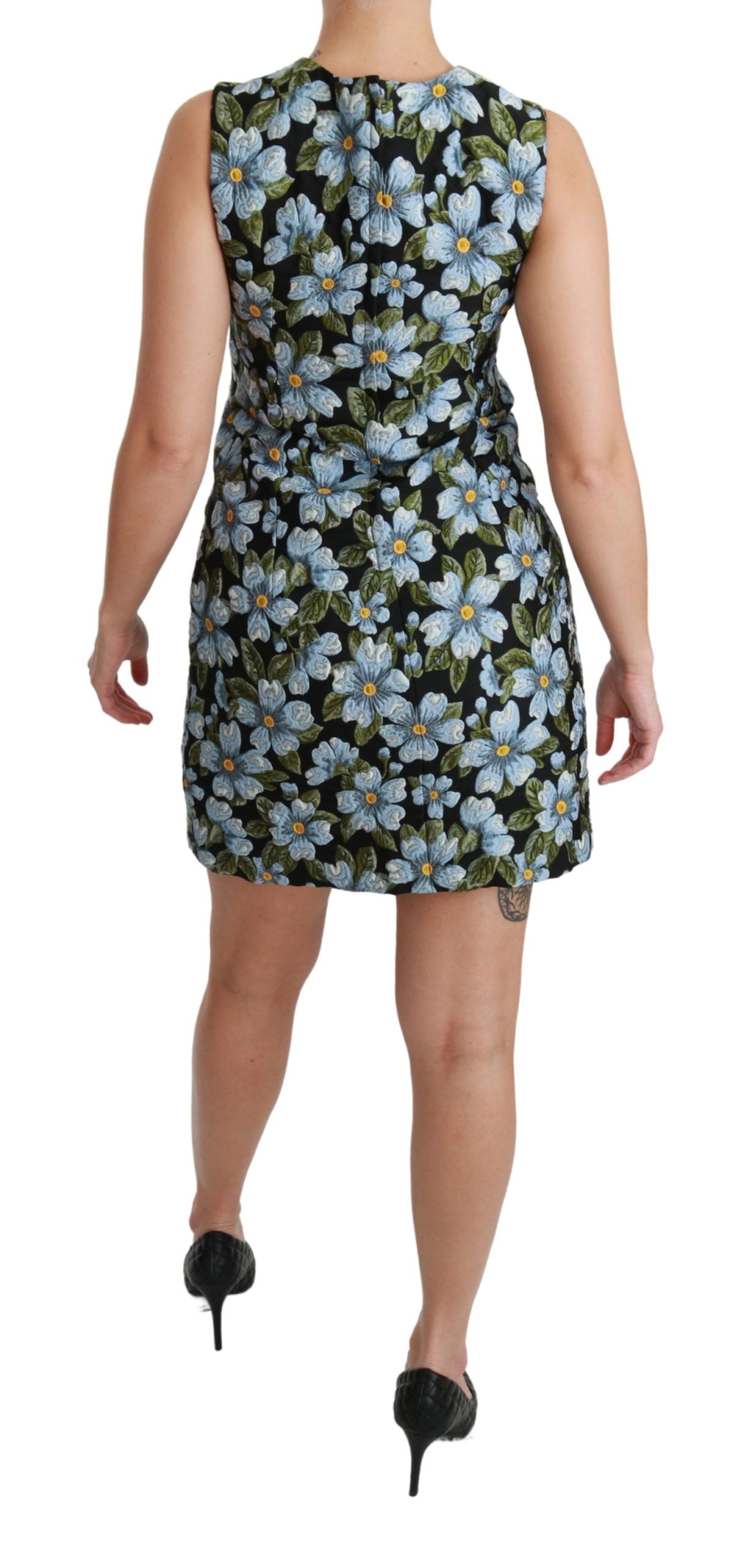 Dolce & Gabbana Mini vestido recto floral elegante