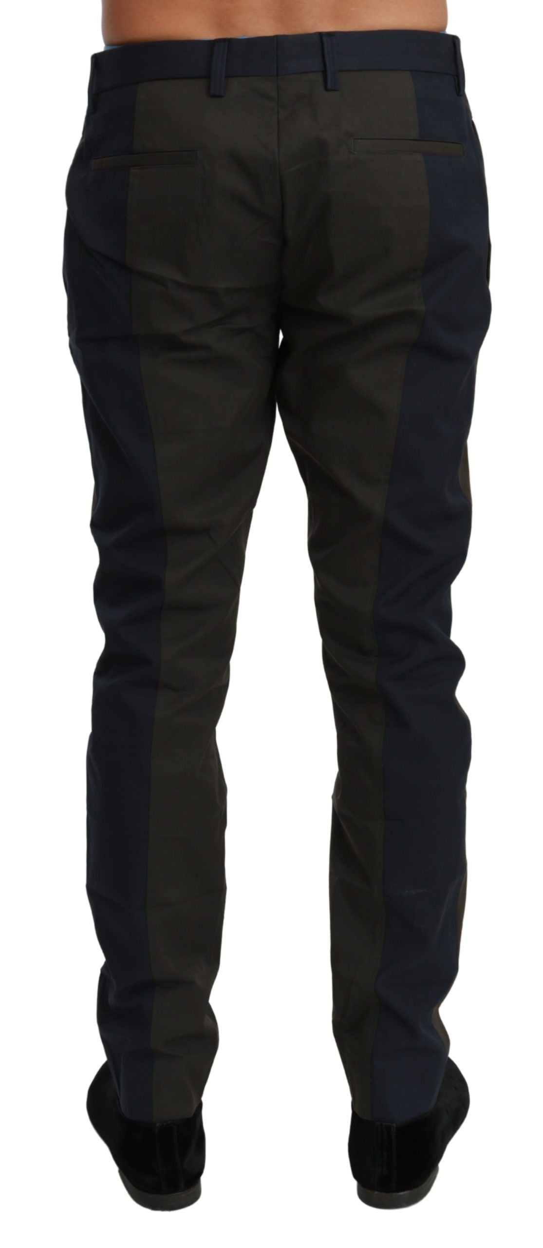 Dolce & Gabbana Elegant Slim Fit Striped Casual Pants – IT50 | L par Dolce & Gabbana | Disponible sur Sandy Store ByNet