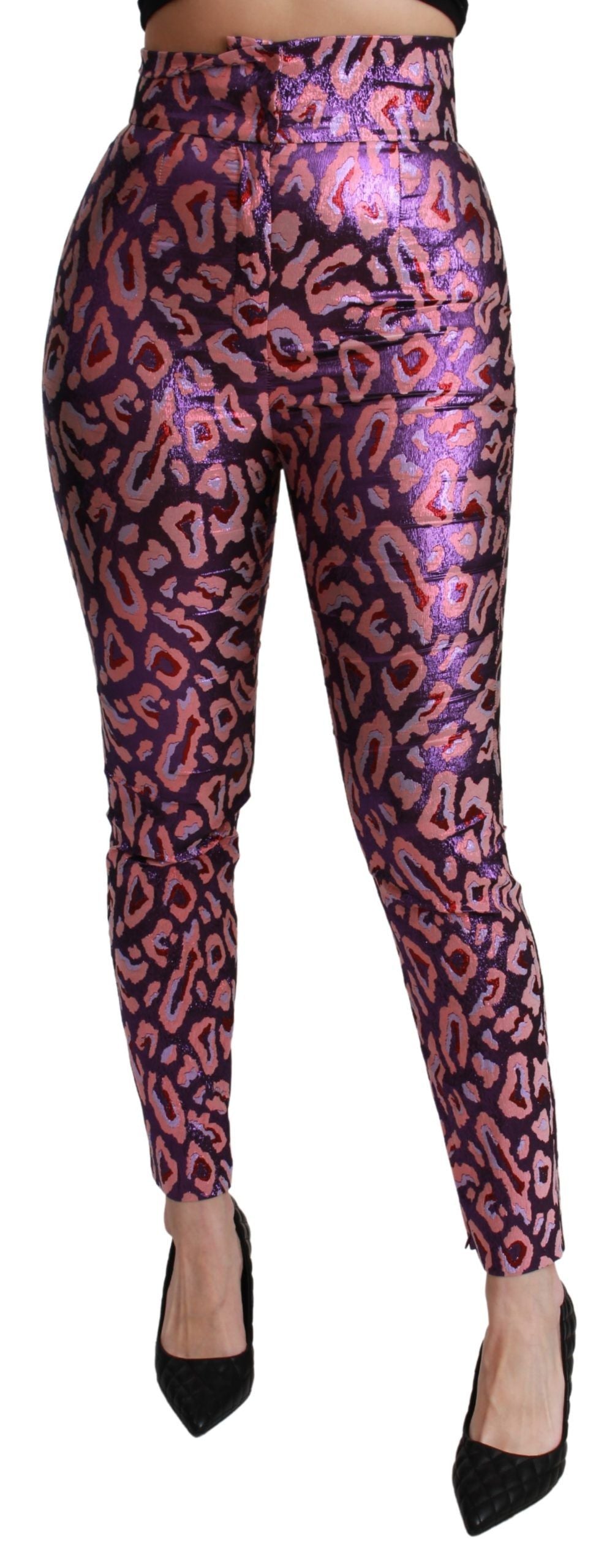 Dolce & Gabbana Pantalones cortos de mezcla de seda de talle alto Chic