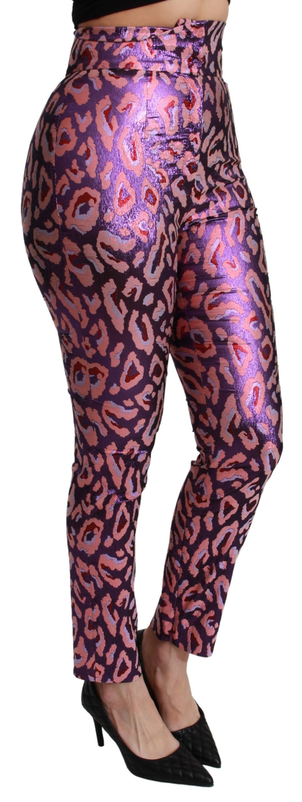 Dolce & Gabbana Pantalones cortos de mezcla de seda de talle alto Chic