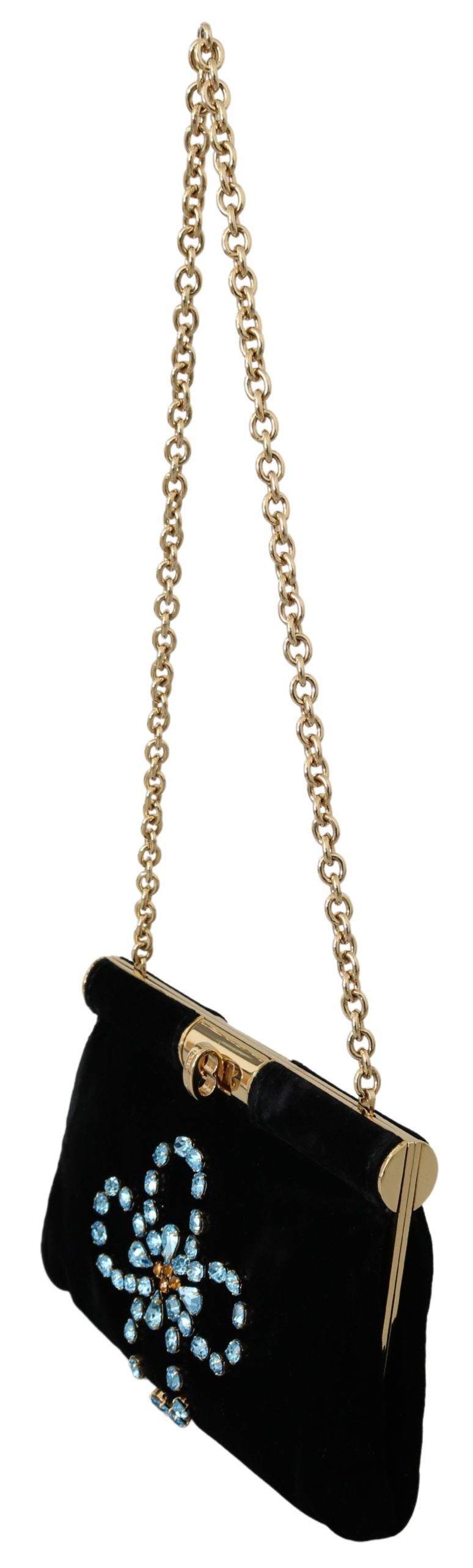 Dolce & Gabbana Velvet Evening Party Crossbody with Crystal Studs – par Dolce & Gabbana | Disponible sur Sandy Store ByNet