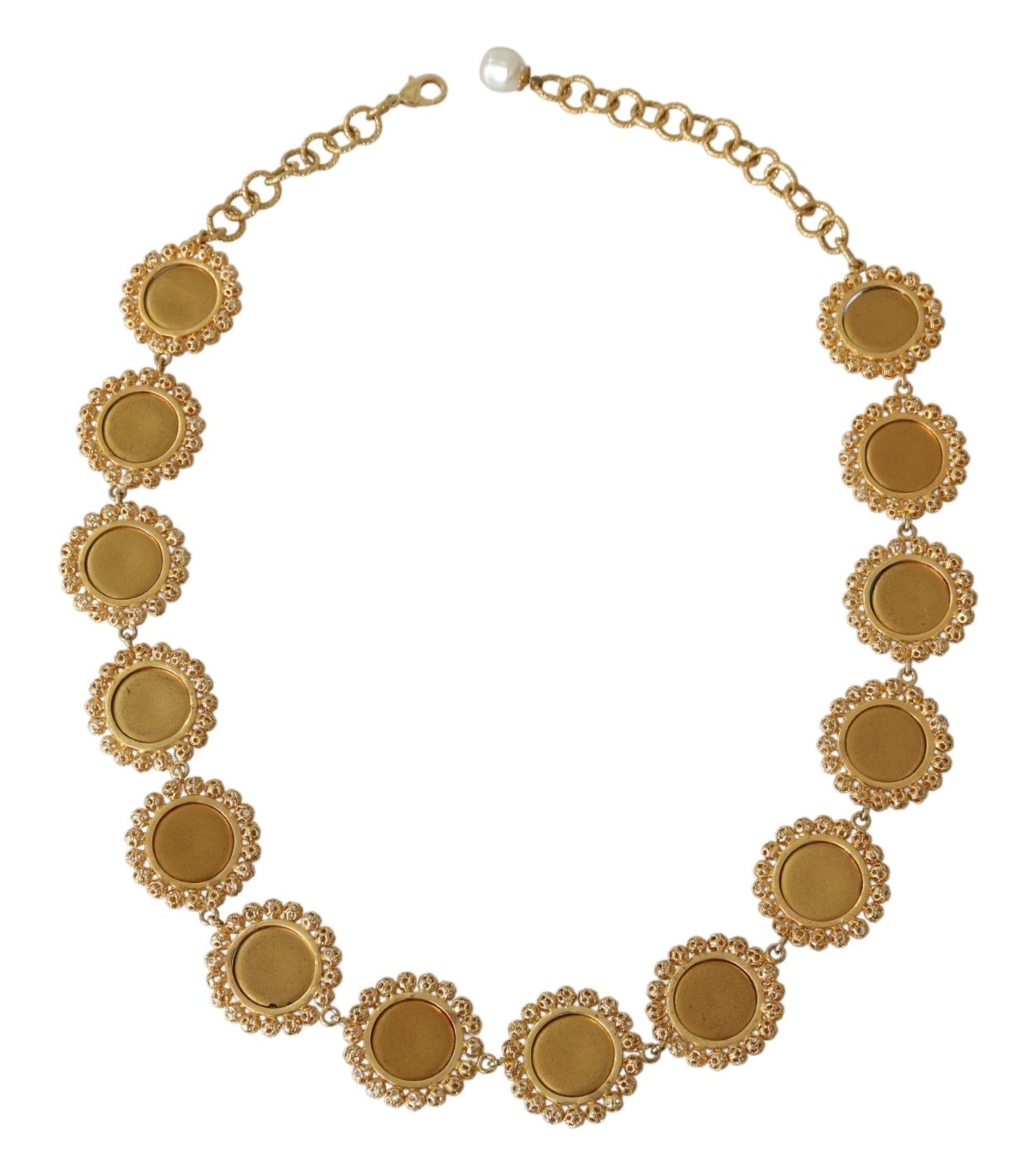 Dolce & Gabbana Elegante collar llamativo con dije de cristal