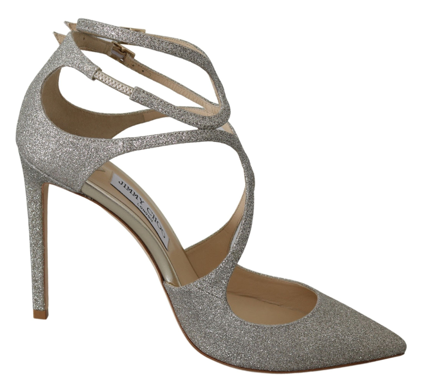 Jimmy Choo Platinum Ice Lancer Leather Pumps - Elegance Refined – EU41/US10.5 par Jimmy Choo | Disponible sur Sandy Store ByNet
