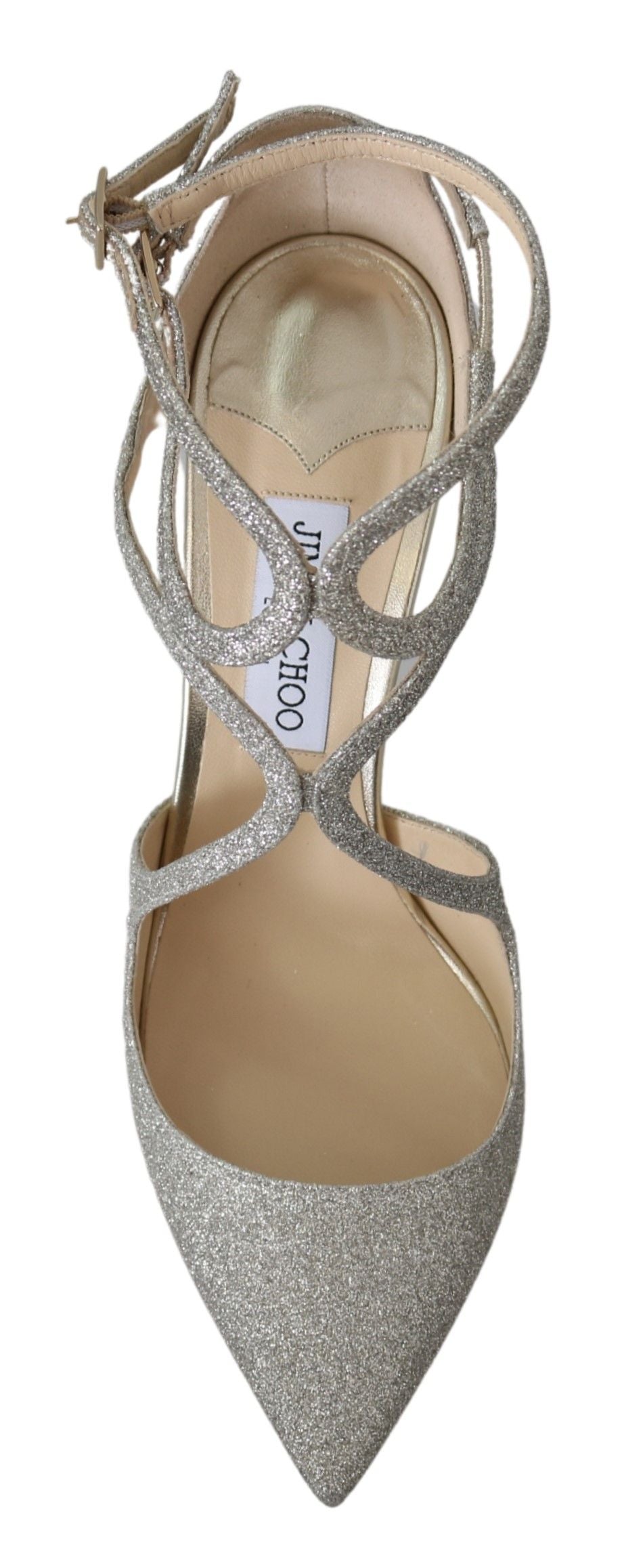 Jimmy Choo Platinum Ice Lancer Leather Pumps - Elegance Refined – EU41/US10.5 par Jimmy Choo | Disponible sur Sandy Store ByNet