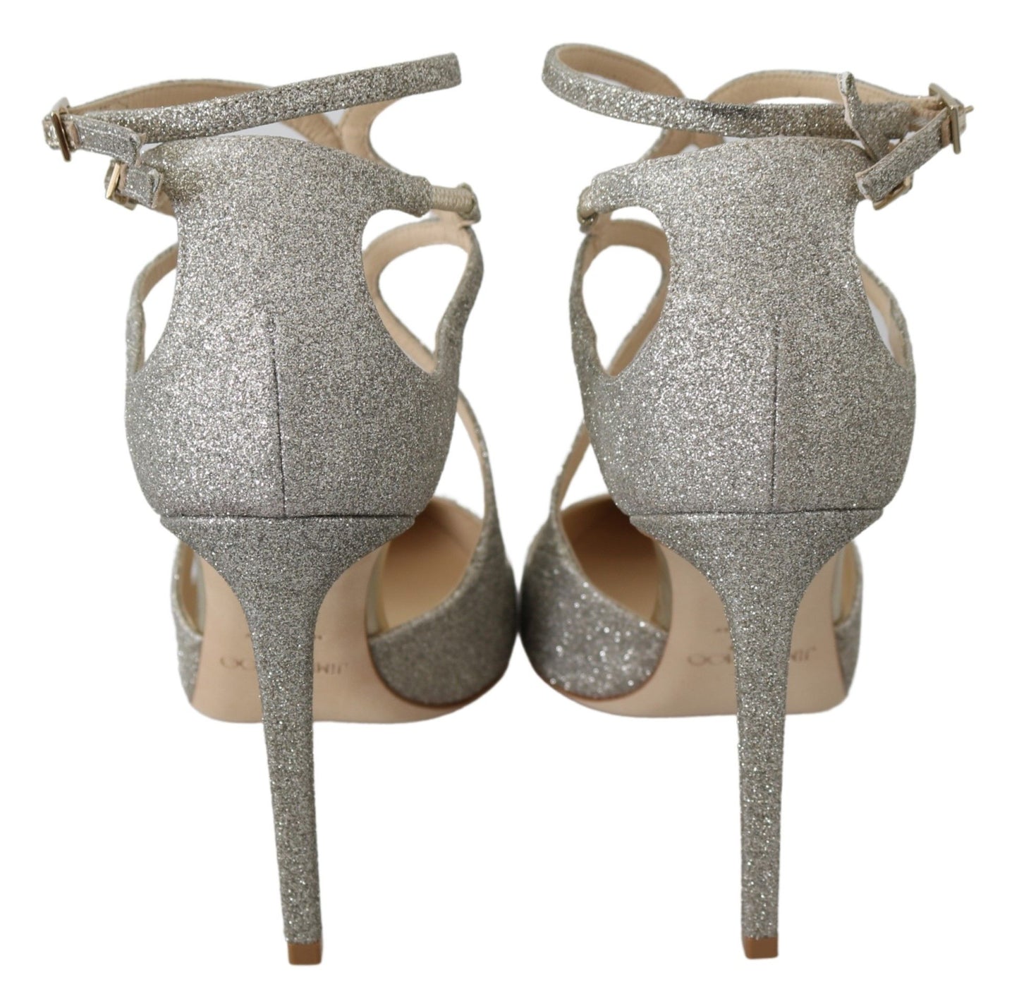 Jimmy Choo Platinum Ice Lancer Leather Pumps - Elegance Refined – EU41/US10.5 par Jimmy Choo | Disponible sur Sandy Store ByNet