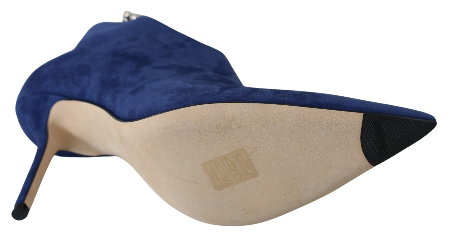 Jimmy Choo Pop Blue Crystal - Strap Heeled Boots – EU41/US11 par Jimmy Choo | Disponible sur Sandy Store ByNet