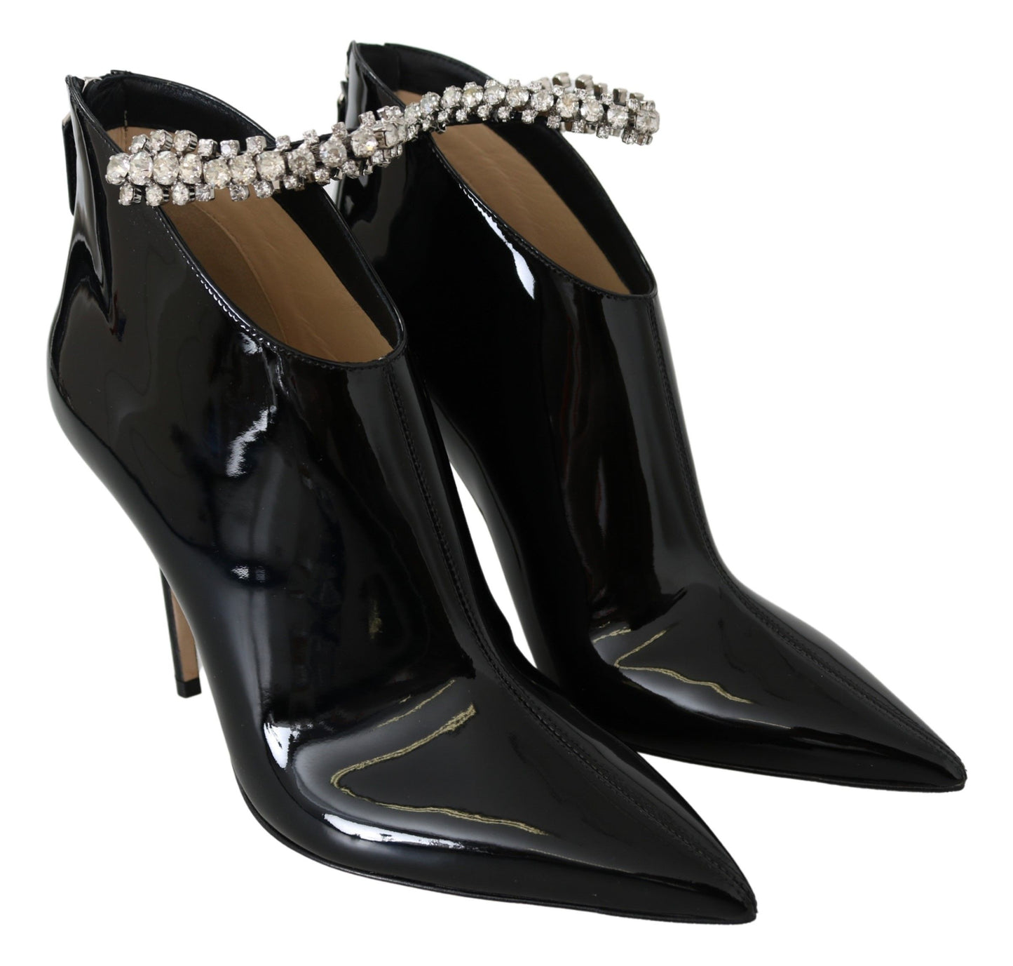 Jimmy Choo Elegant Black Patent Heeled Boots – EU40.5/US10.5 par Jimmy Choo | Disponible sur Sandy Store ByNet