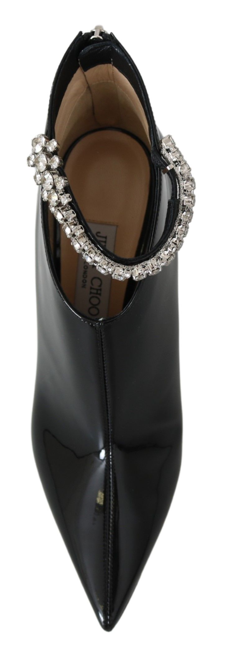 Jimmy Choo Elegant Black Patent Heeled Boots – EU40.5/US10.5 par Jimmy Choo | Disponible sur Sandy Store ByNet