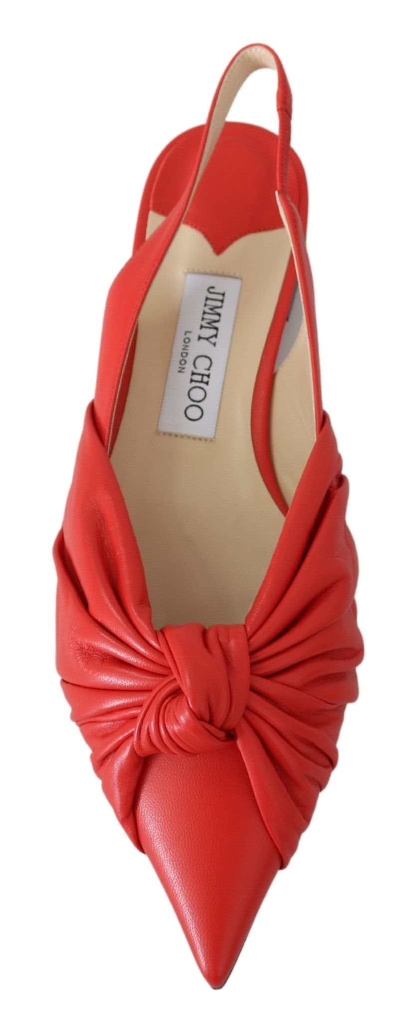 Jimmy Choo Chic Red Pointed Toe Leather Flats – EU36.5/US6.5 par Jimmy Choo | Disponible sur Sandy Store ByNet