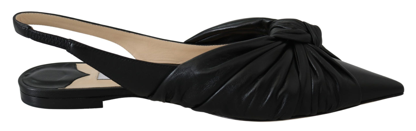 Jimmy Choo Elegant Pointed Toe Leather Flats – EU36.5/US6.5 par Jimmy Choo | Disponible sur Sandy Store ByNet