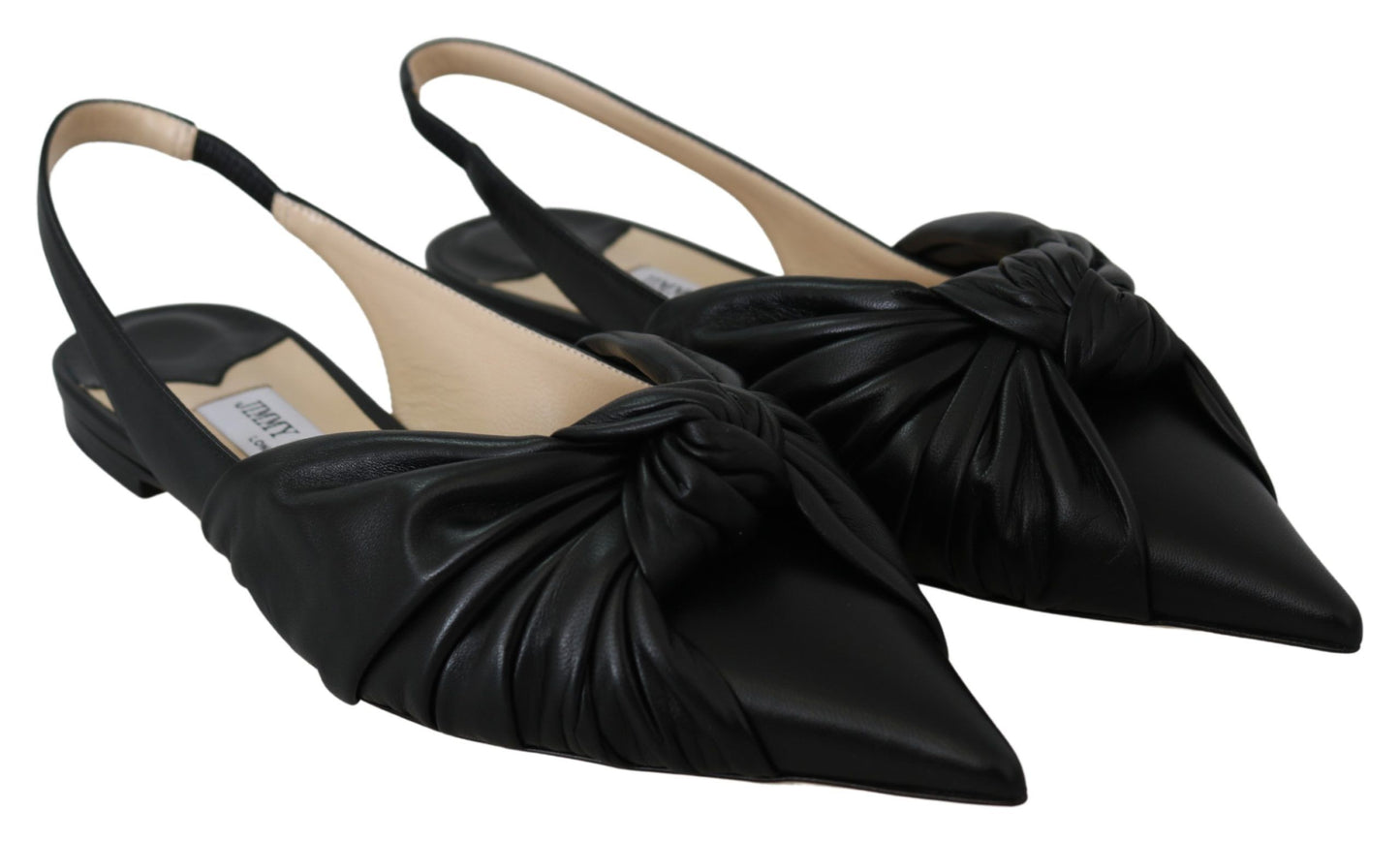 Jimmy Choo Elegant Pointed Toe Leather Flats – EU36.5/US6.5 par Jimmy Choo | Disponible sur Sandy Store ByNet