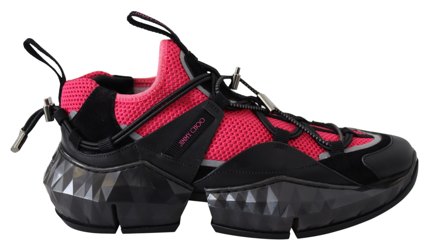 Jimmy Choo Electric Elegance Leather Mesh Sneakers – EU39/US9 par Jimmy Choo | Disponible sur Sandy Store ByNet