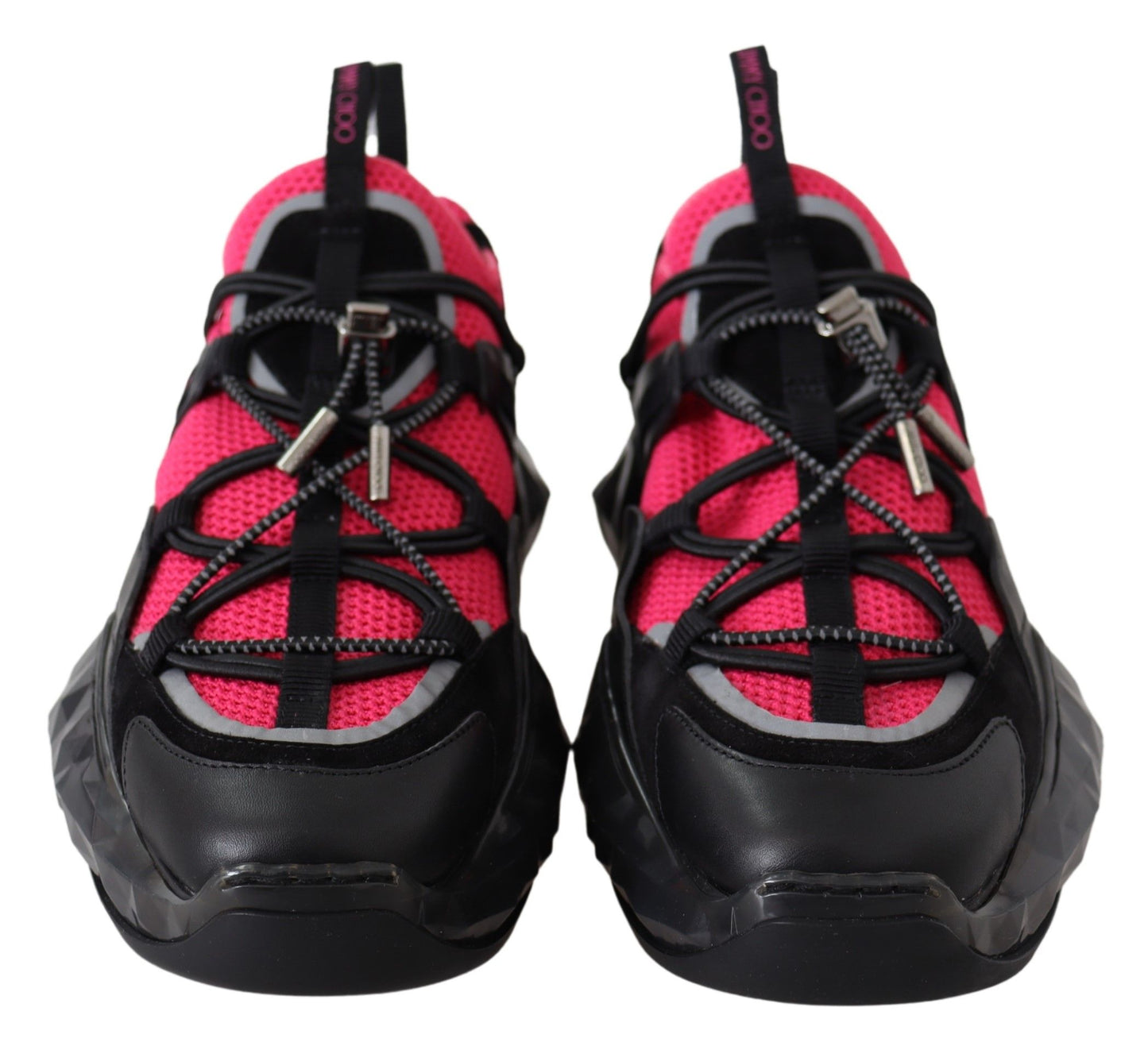 Jimmy Choo Electric Elegance Leather Mesh Sneakers – EU39/US9 par Jimmy Choo | Disponible sur Sandy Store ByNet