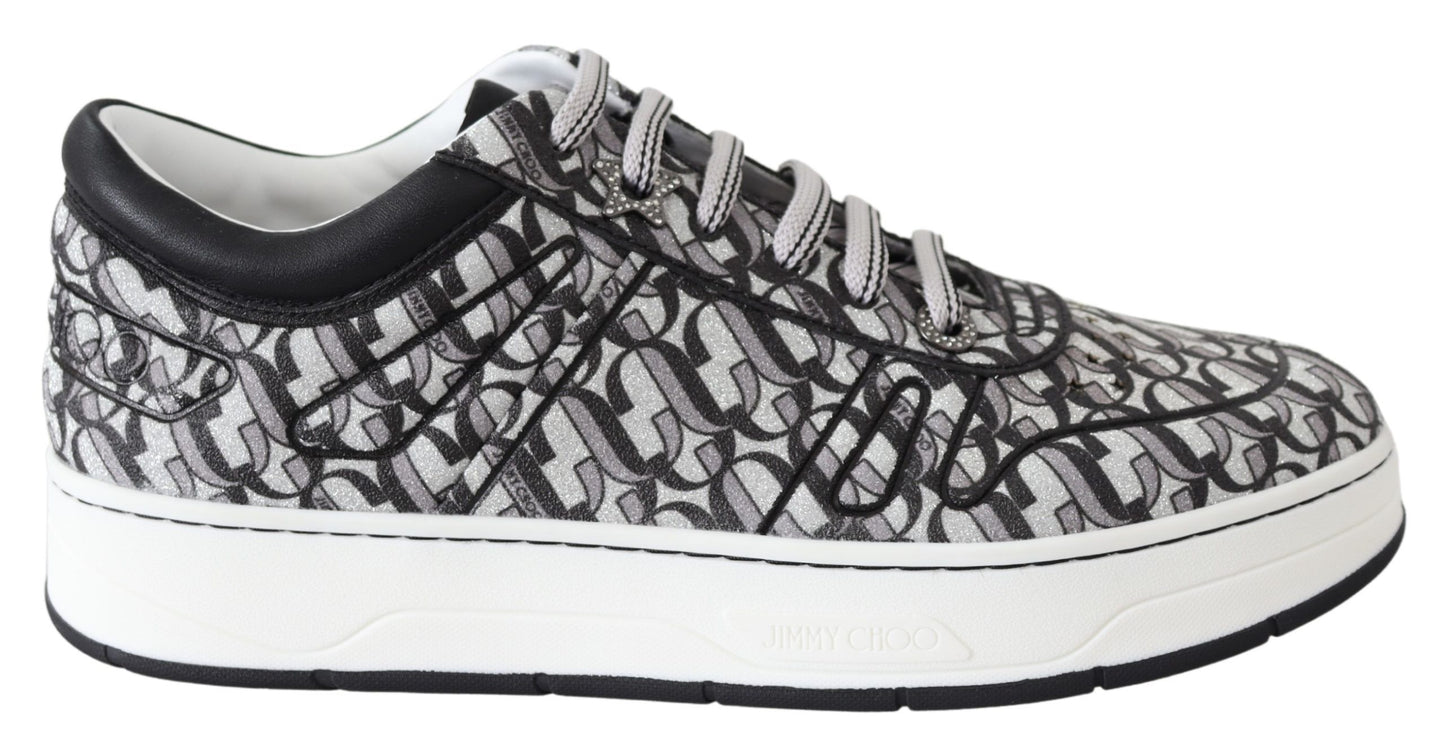 Jimmy Choo Glittering Slip - On Sneakers - Silver and Black – EU39/US9 par Jimmy Choo | Disponible sur Sandy Store ByNet