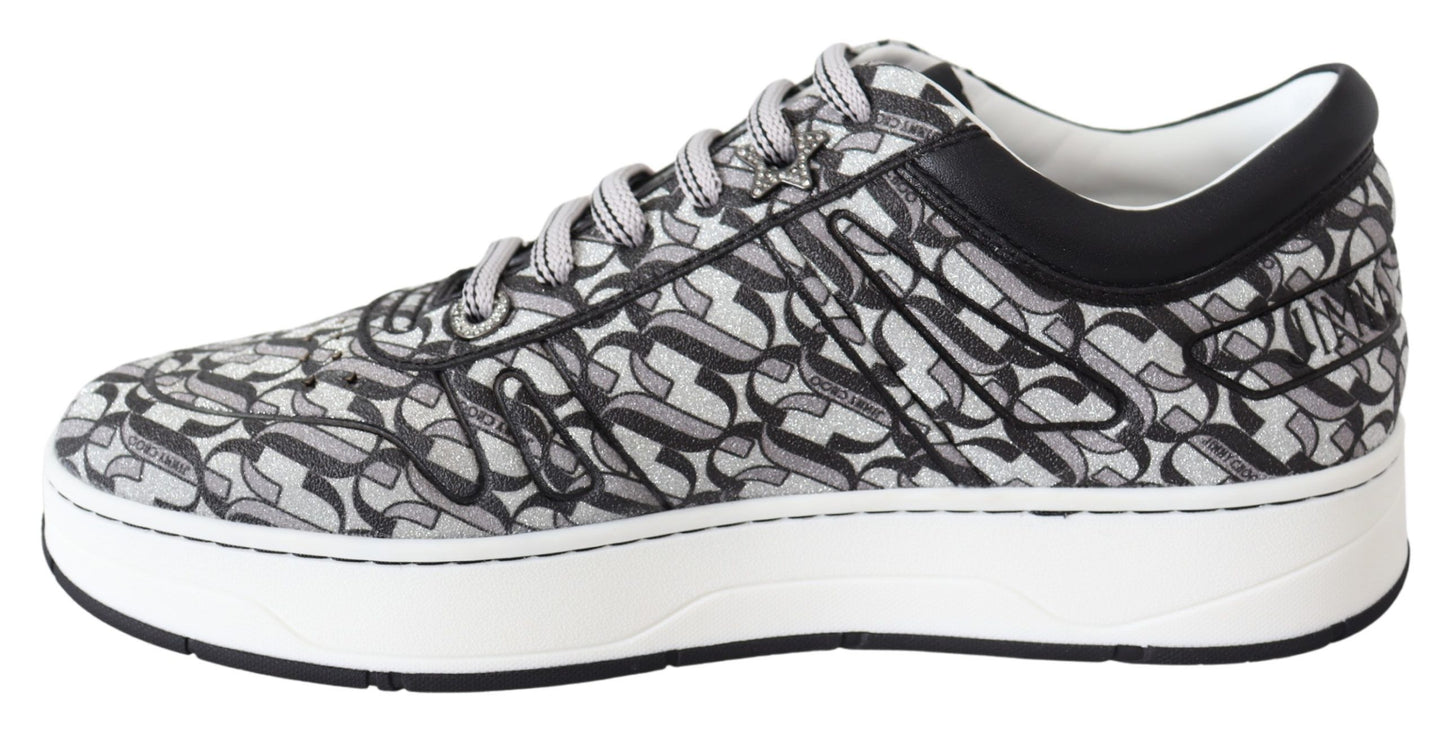 Jimmy Choo Glittering Slip - On Sneakers - Silver and Black – EU39/US9 par Jimmy Choo | Disponible sur Sandy Store ByNet
