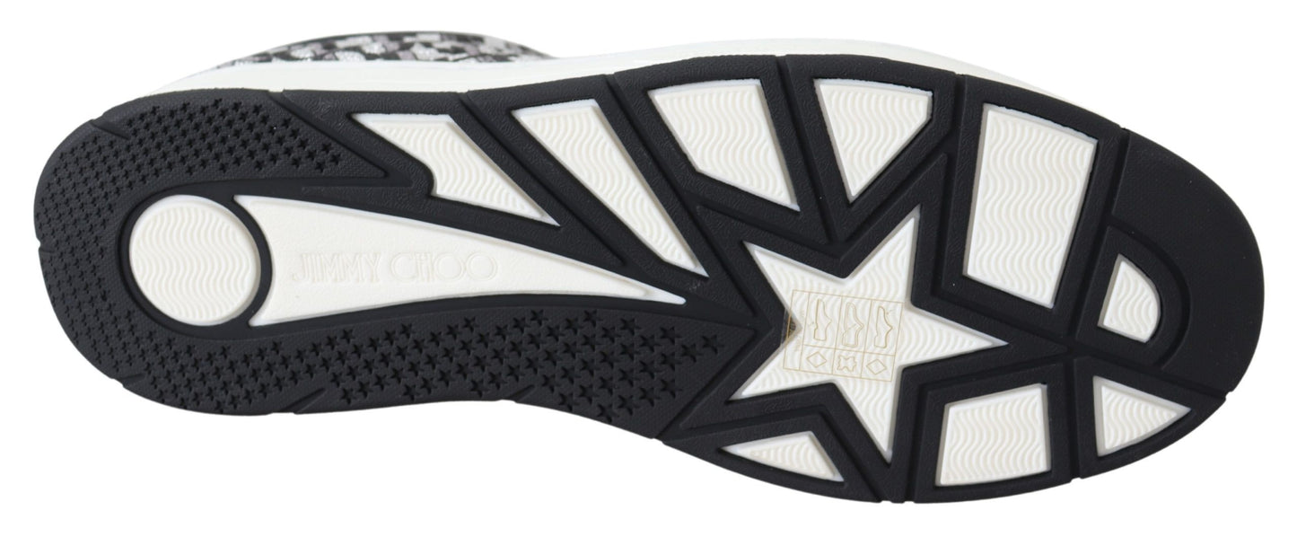 Jimmy Choo Glittering Slip - On Sneakers - Silver and Black – EU39/US9 par Jimmy Choo | Disponible sur Sandy Store ByNet