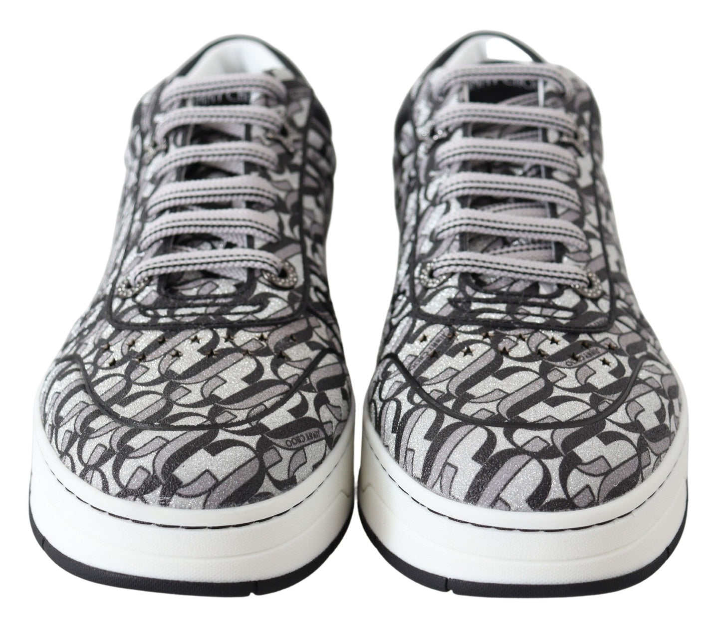 Jimmy Choo Glittering Slip - On Sneakers - Silver and Black – EU39/US9 par Jimmy Choo | Disponible sur Sandy Store ByNet