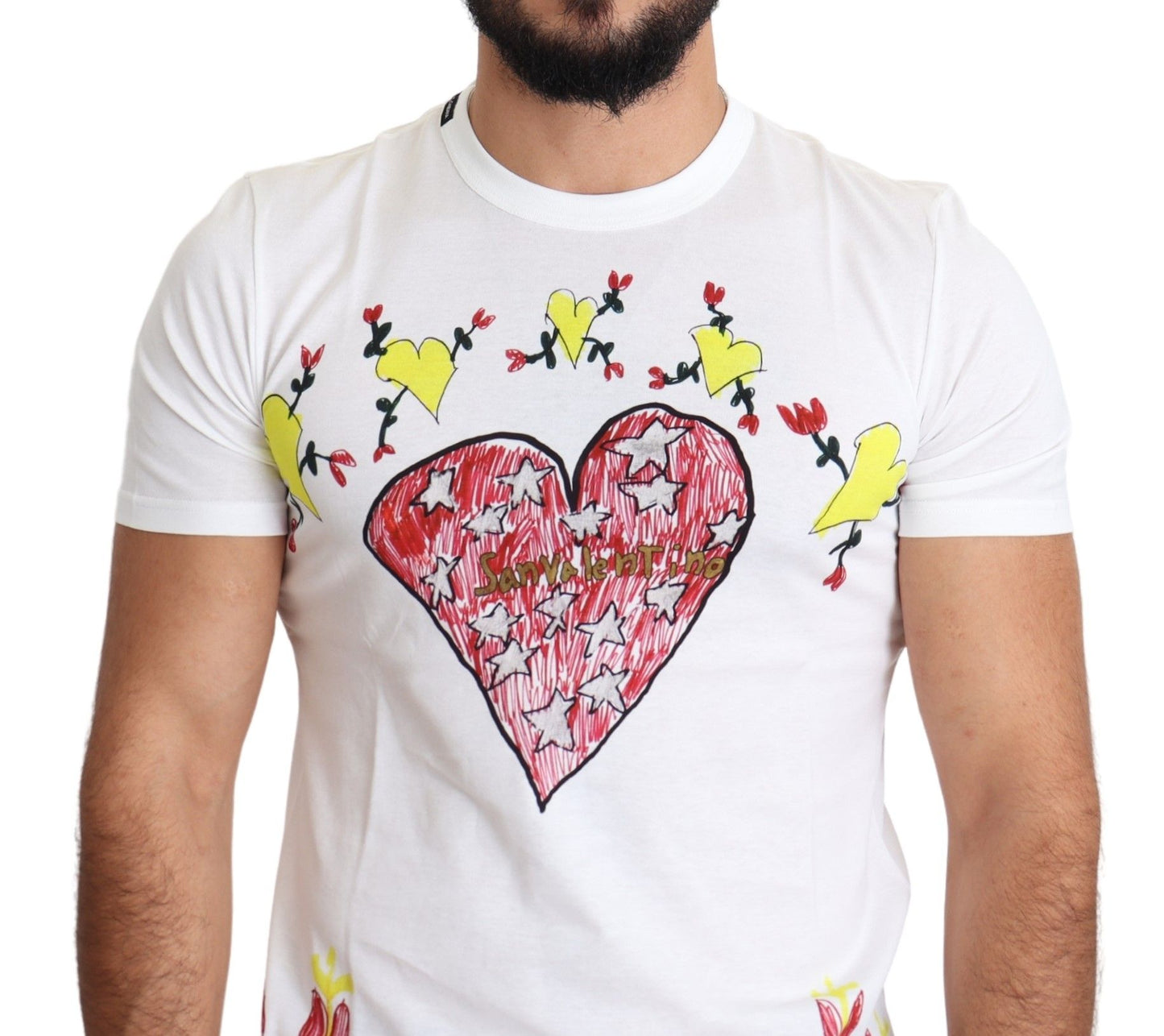 Dolce & Gabbana Camiseta con cuello redondo y estampado Chic Saint Valentine