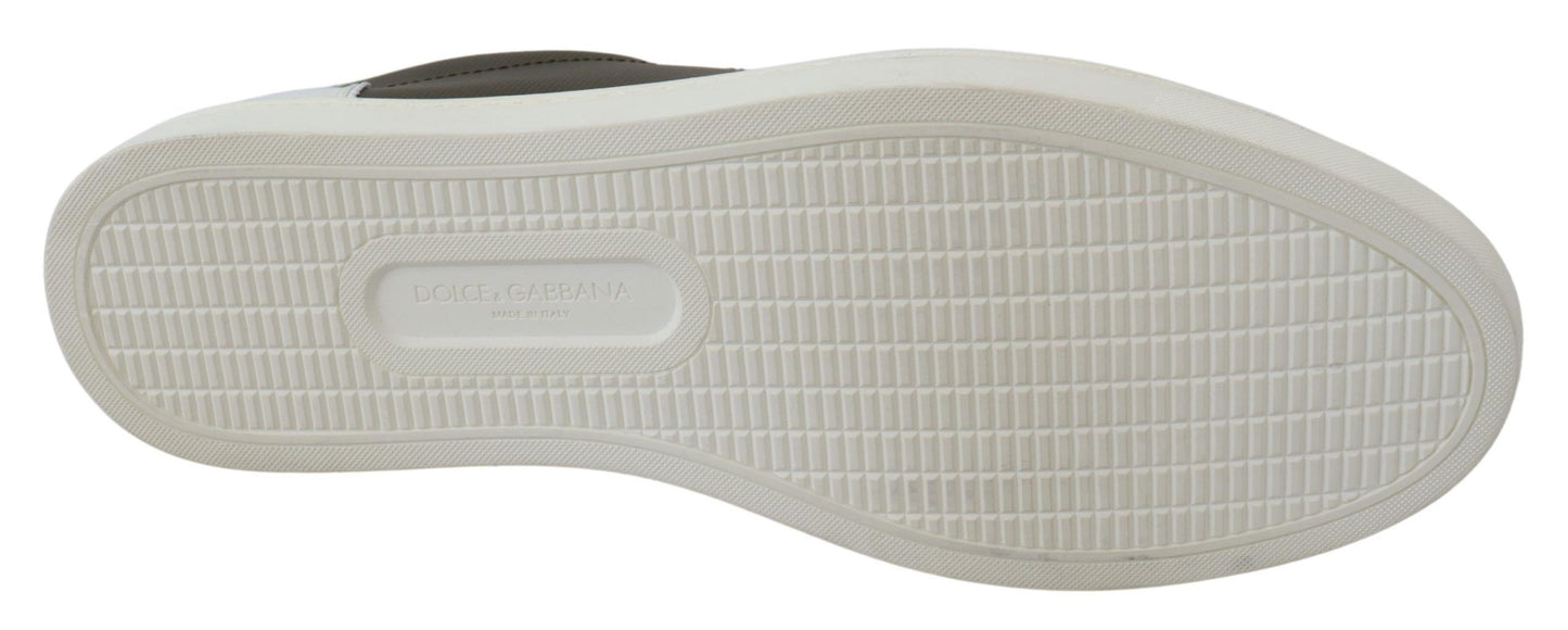 Dolce & Gabbana Elegantes tenis de cuero blancos