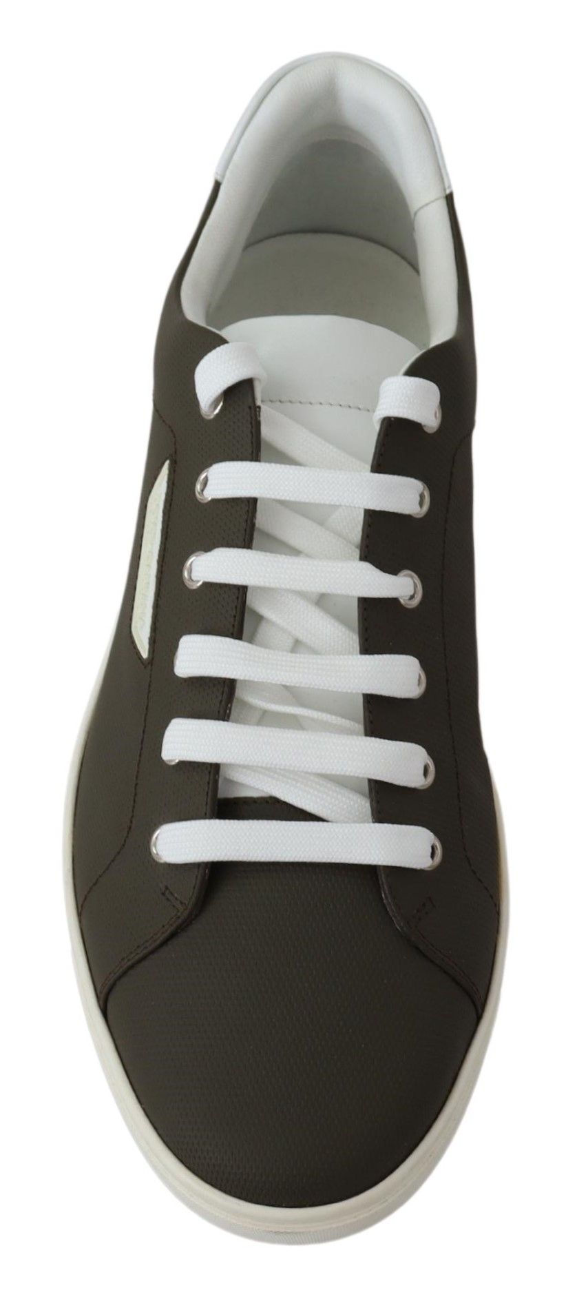 Dolce & Gabbana Elegantes tenis de cuero blancos