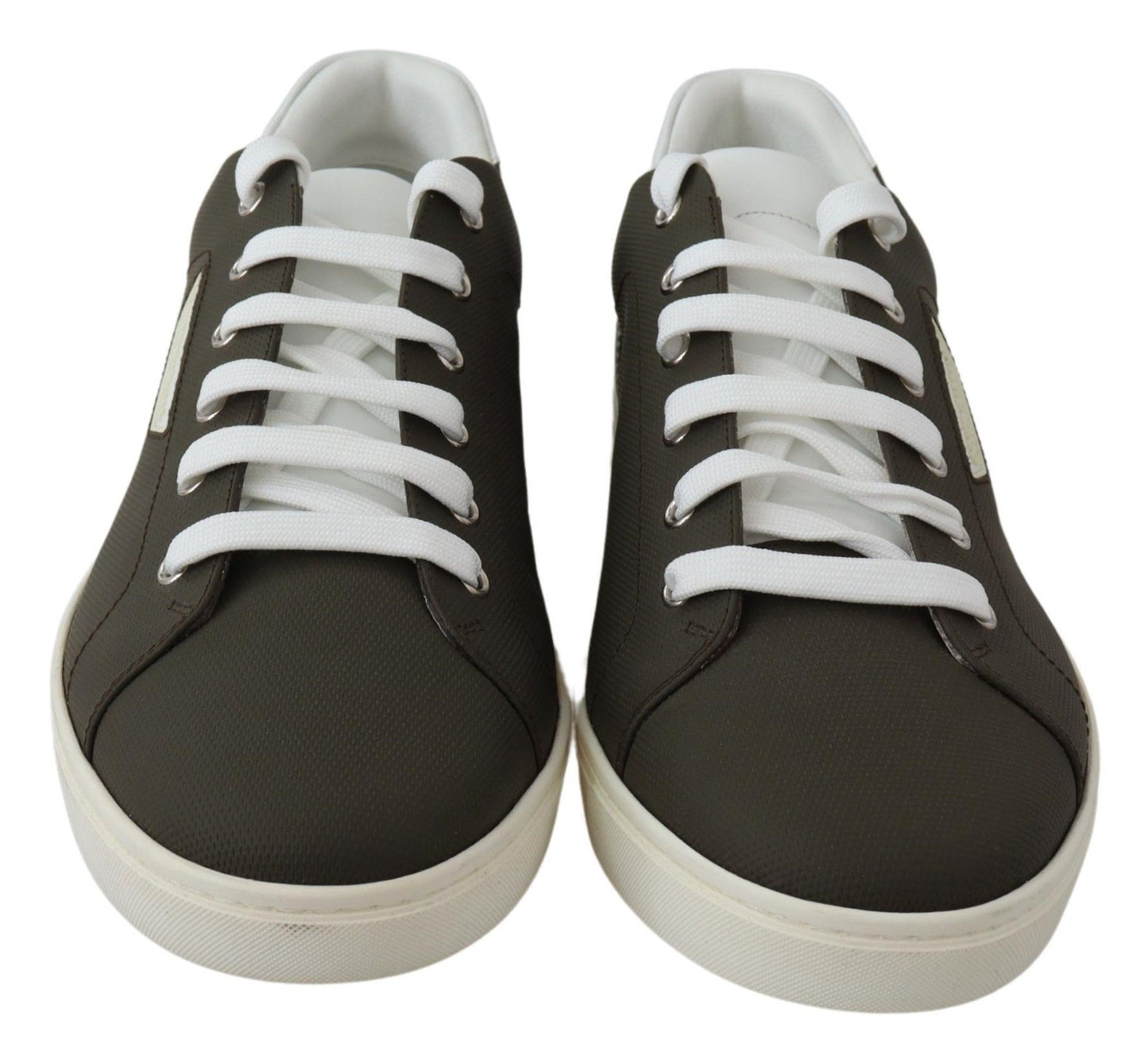Dolce & Gabbana Elegantes tenis de cuero blancos