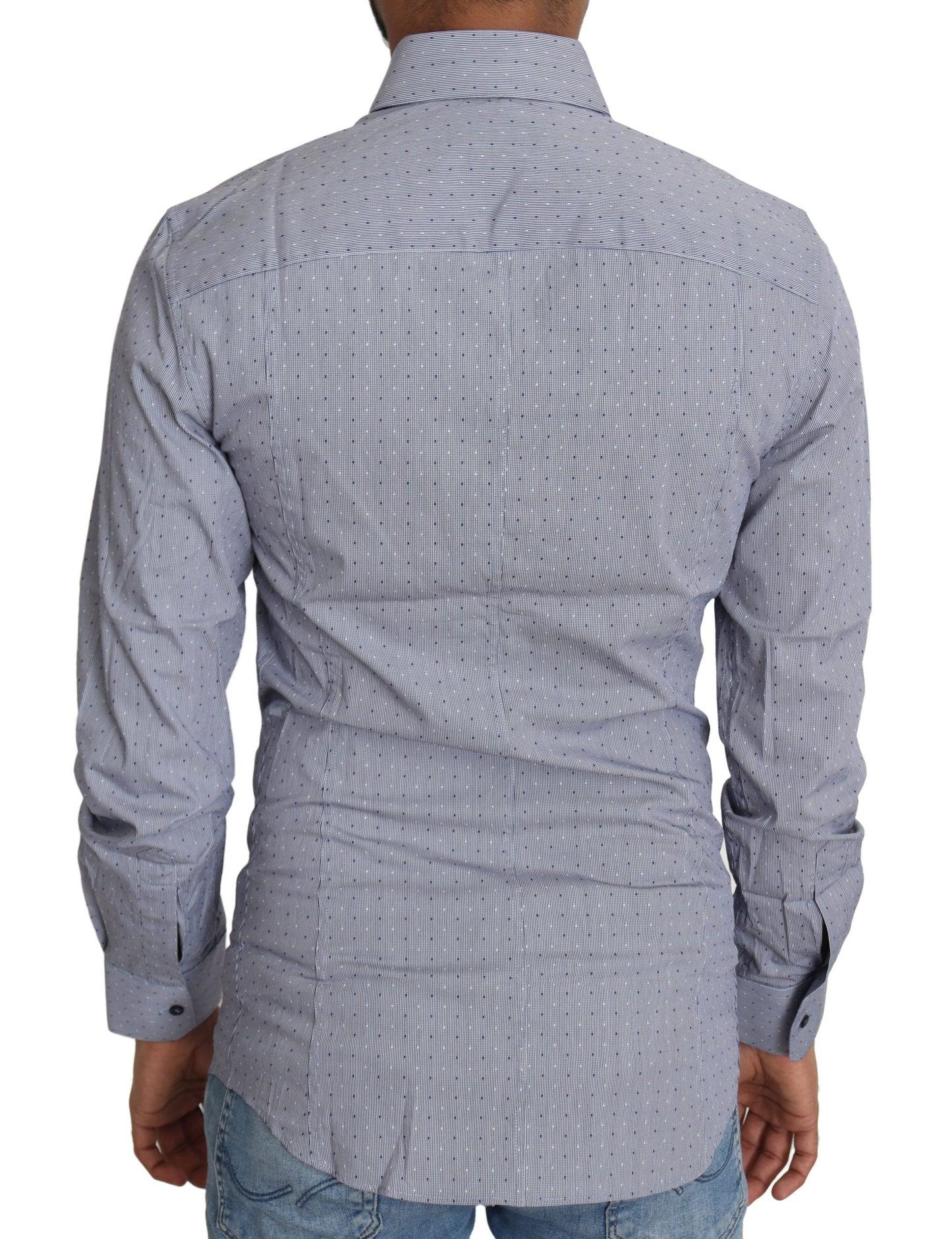 Dolce & Gabbana Camisa Sicilia de corte slim en mezcla de algodón con lunares
