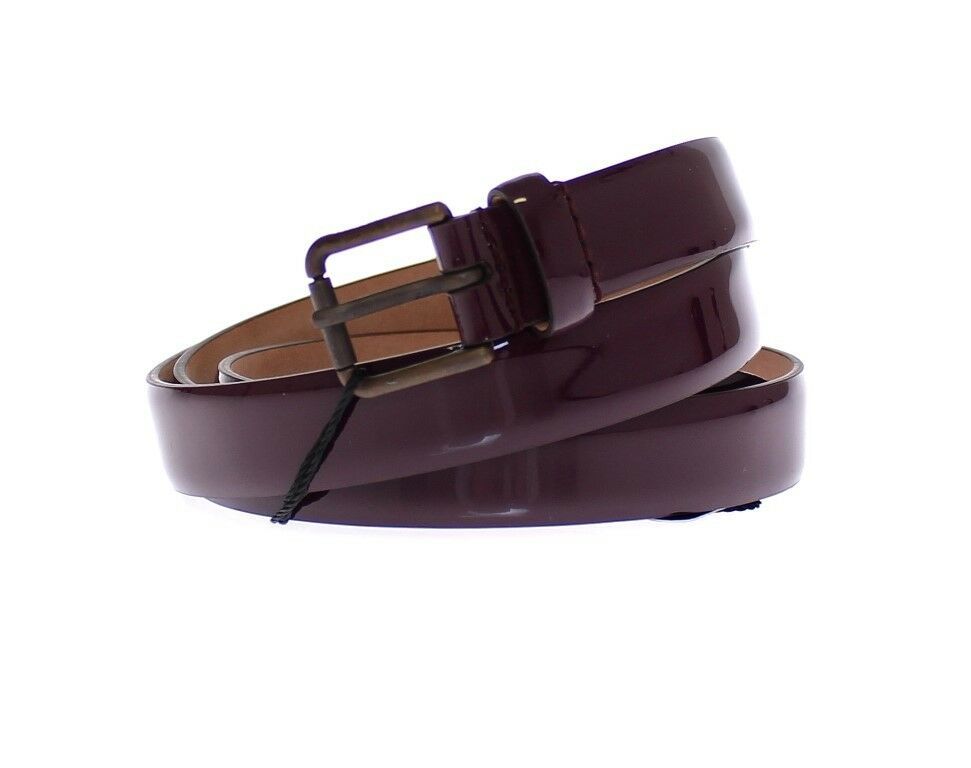 Dolce & Gabbana Elegante Cinturón De Piel Morado