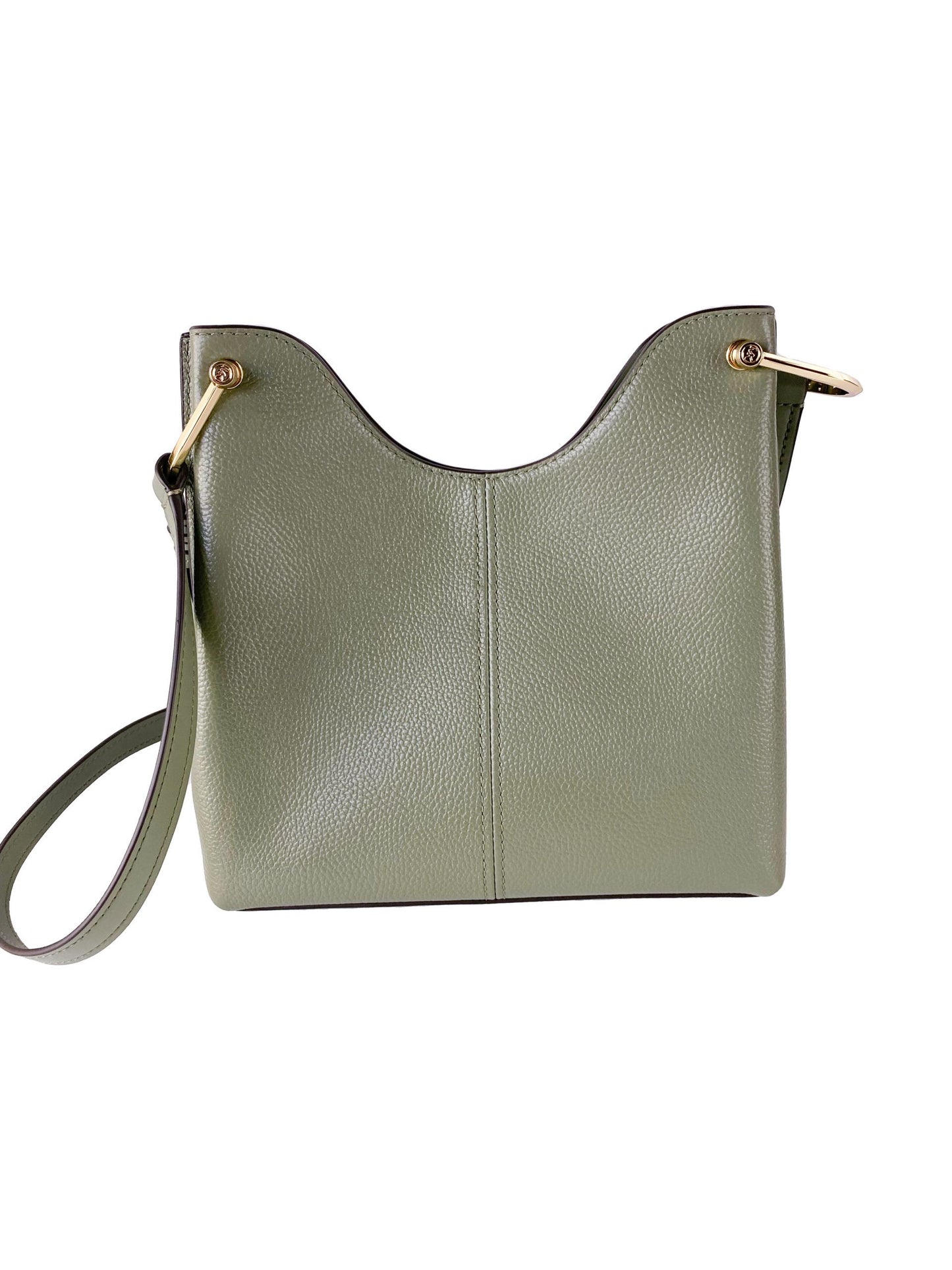 Michael Kors Joan Large Perforated Suede Leather Slouchy Messenger Handbag (Army Green) – par Michael Kors | Disponible sur Sandy Store ByNet