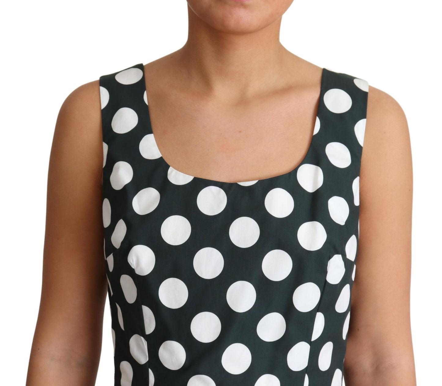 Dolce & Gabbana Vestido elegante evasé sin mangas con lunares