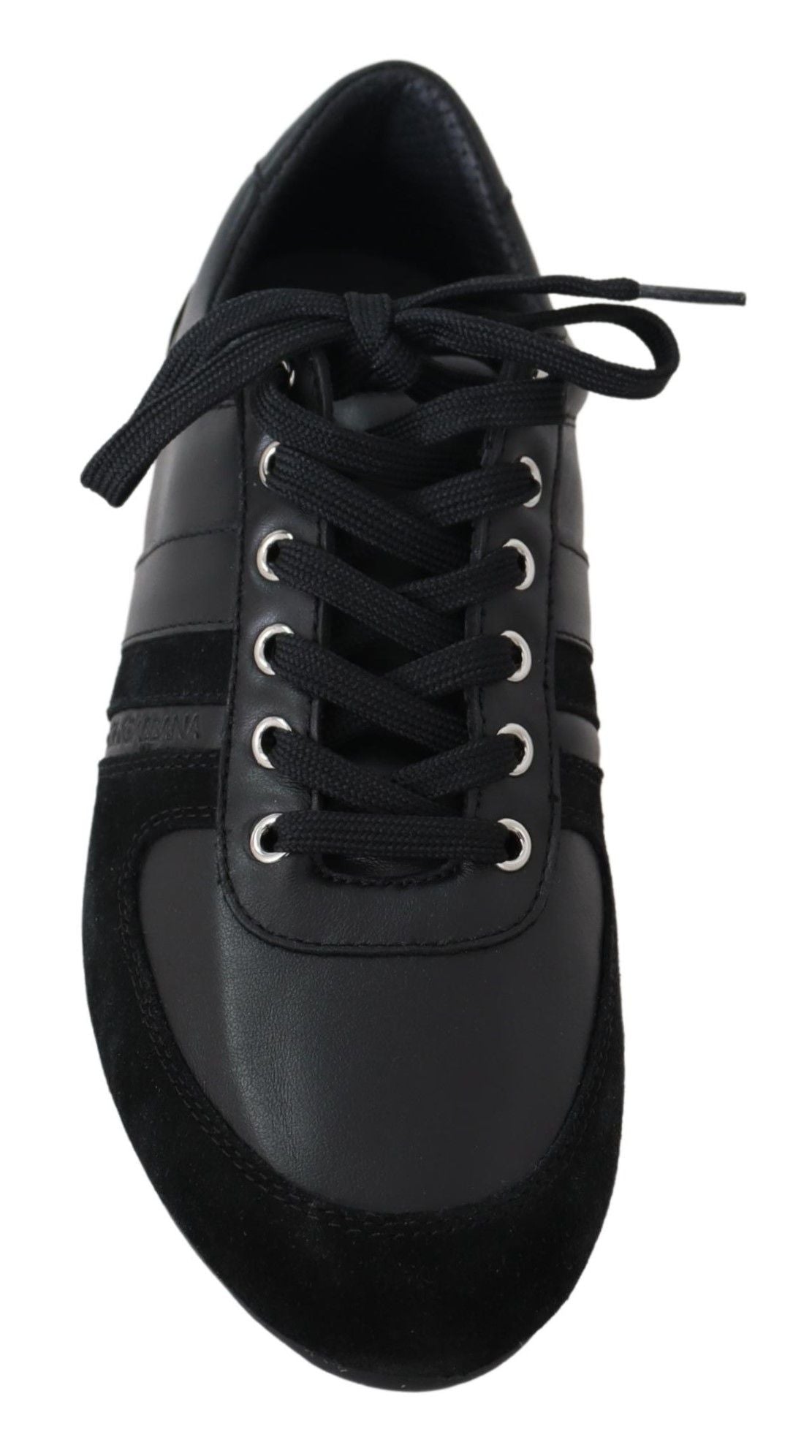 Dolce & Gabbana Elegantes zapatillas deportivas de cuero negro