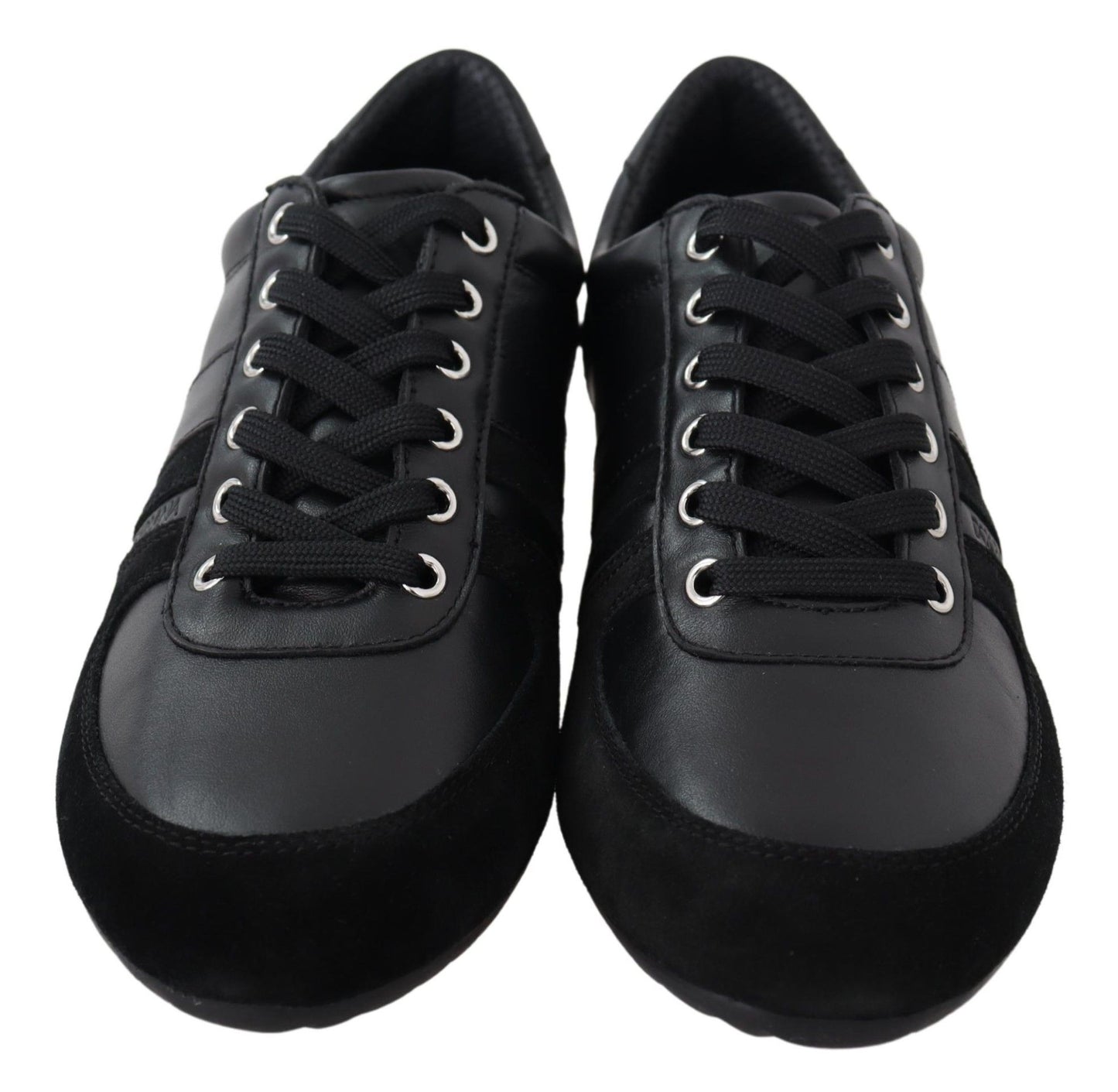 Dolce & Gabbana Elegantes zapatillas deportivas de cuero negro