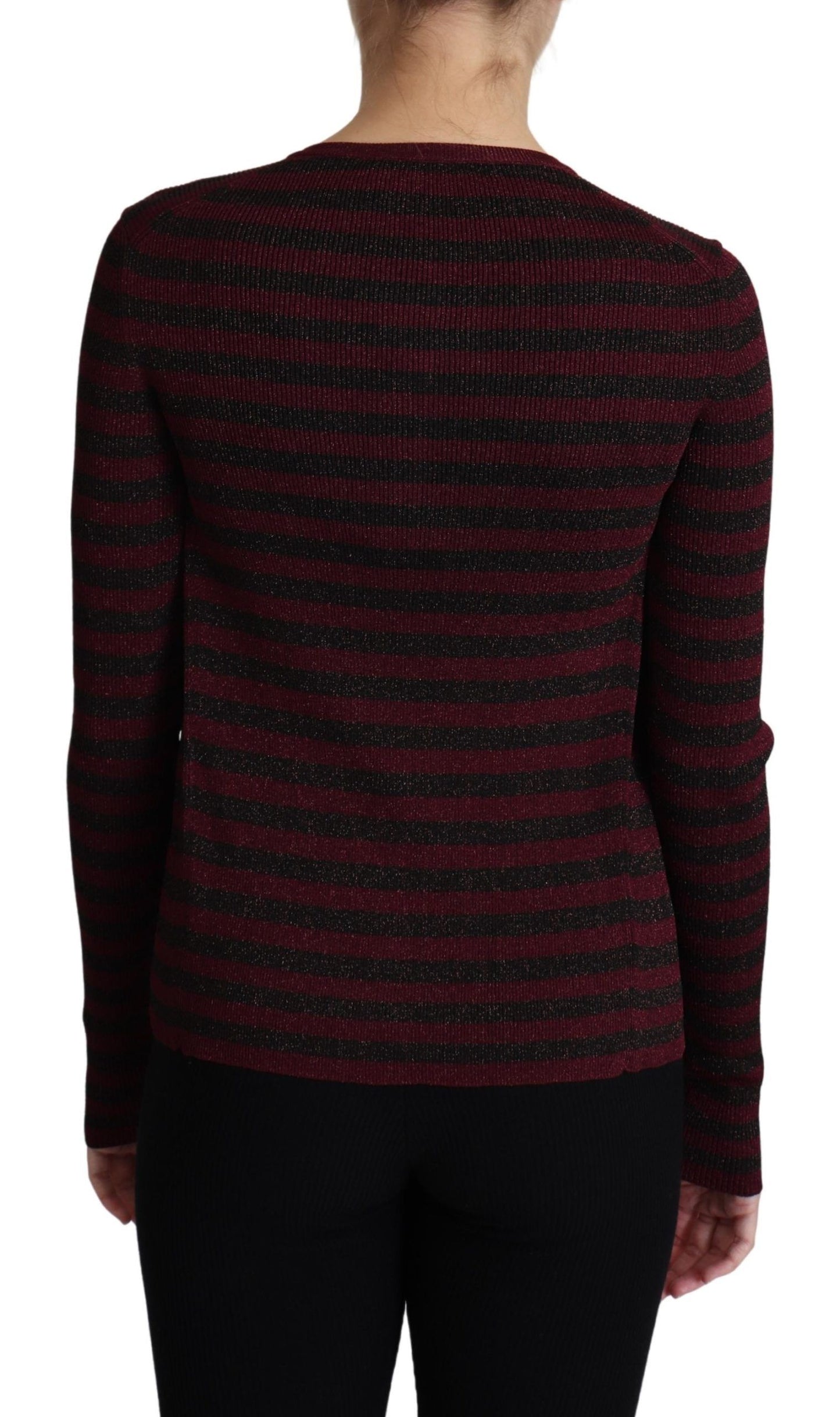 Dolce & Gabbana Cárdigan elegante de viscosa a rayas
