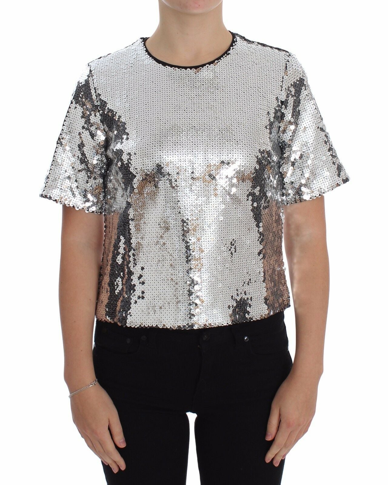 Dolce & Gabbana Blusa Elegancia Con Lentejuelas