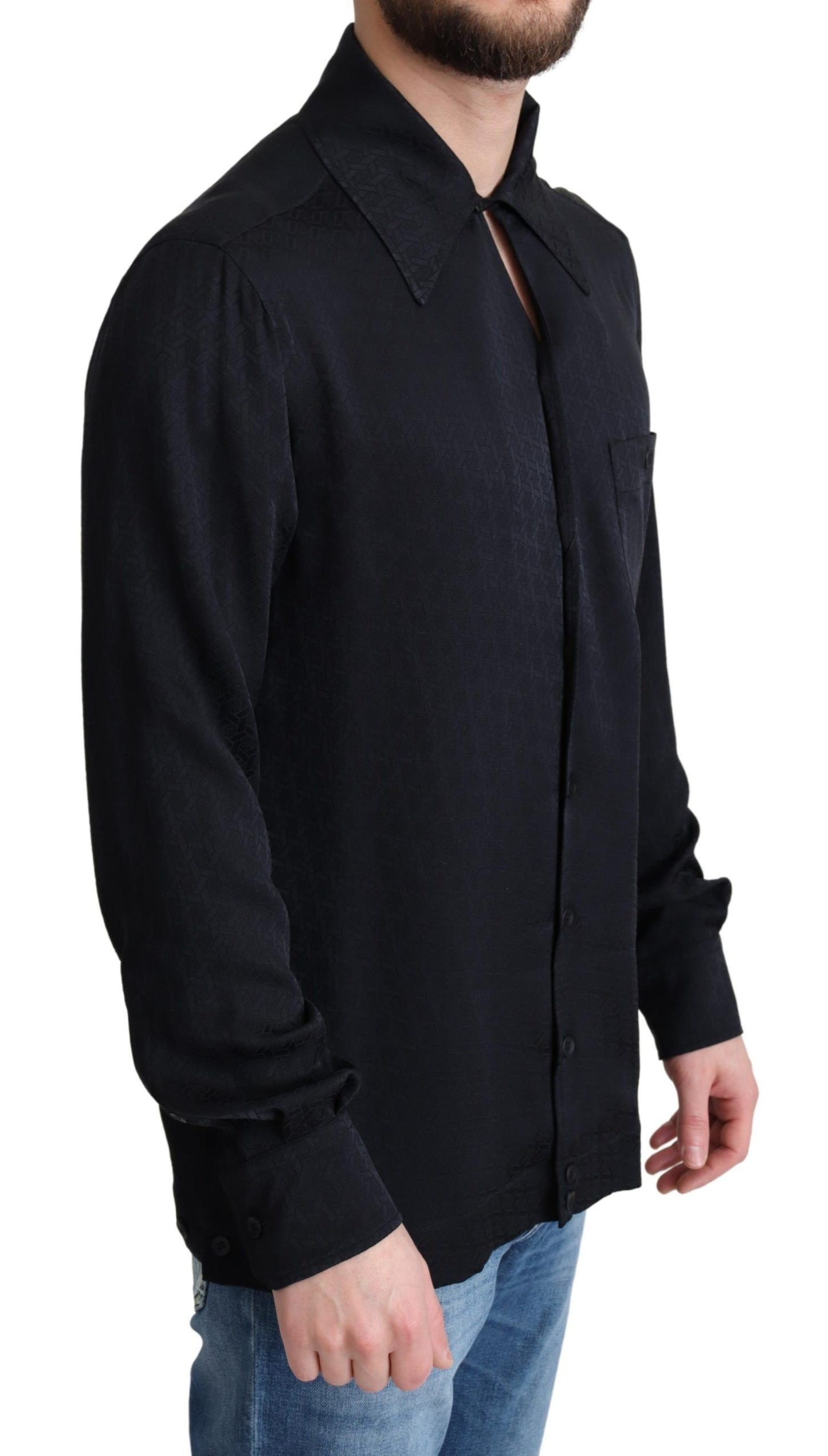 Dolce & Gabbana Camisa casual elegante de seda jacquard