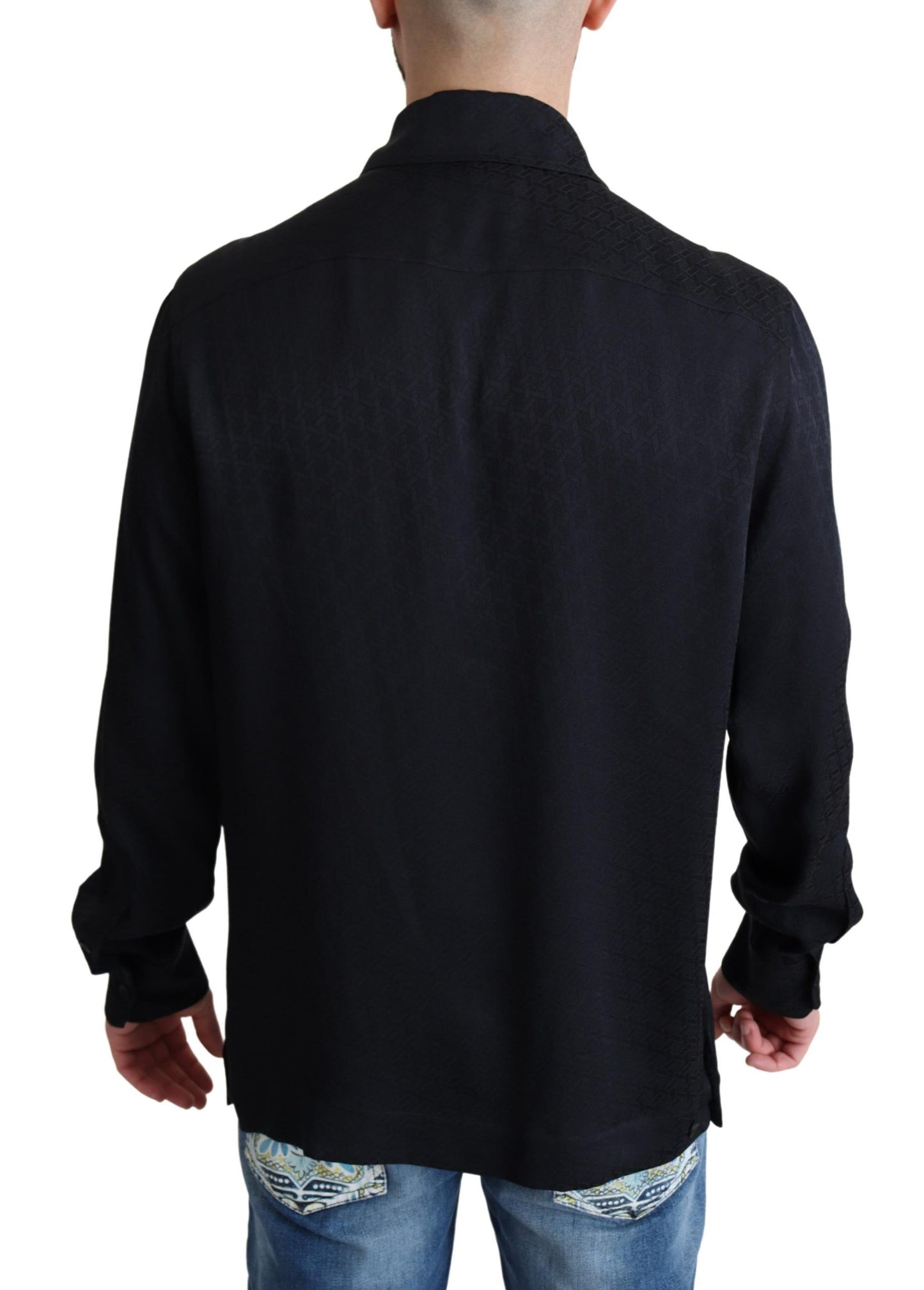 Dolce & Gabbana Camisa casual elegante de seda jacquard