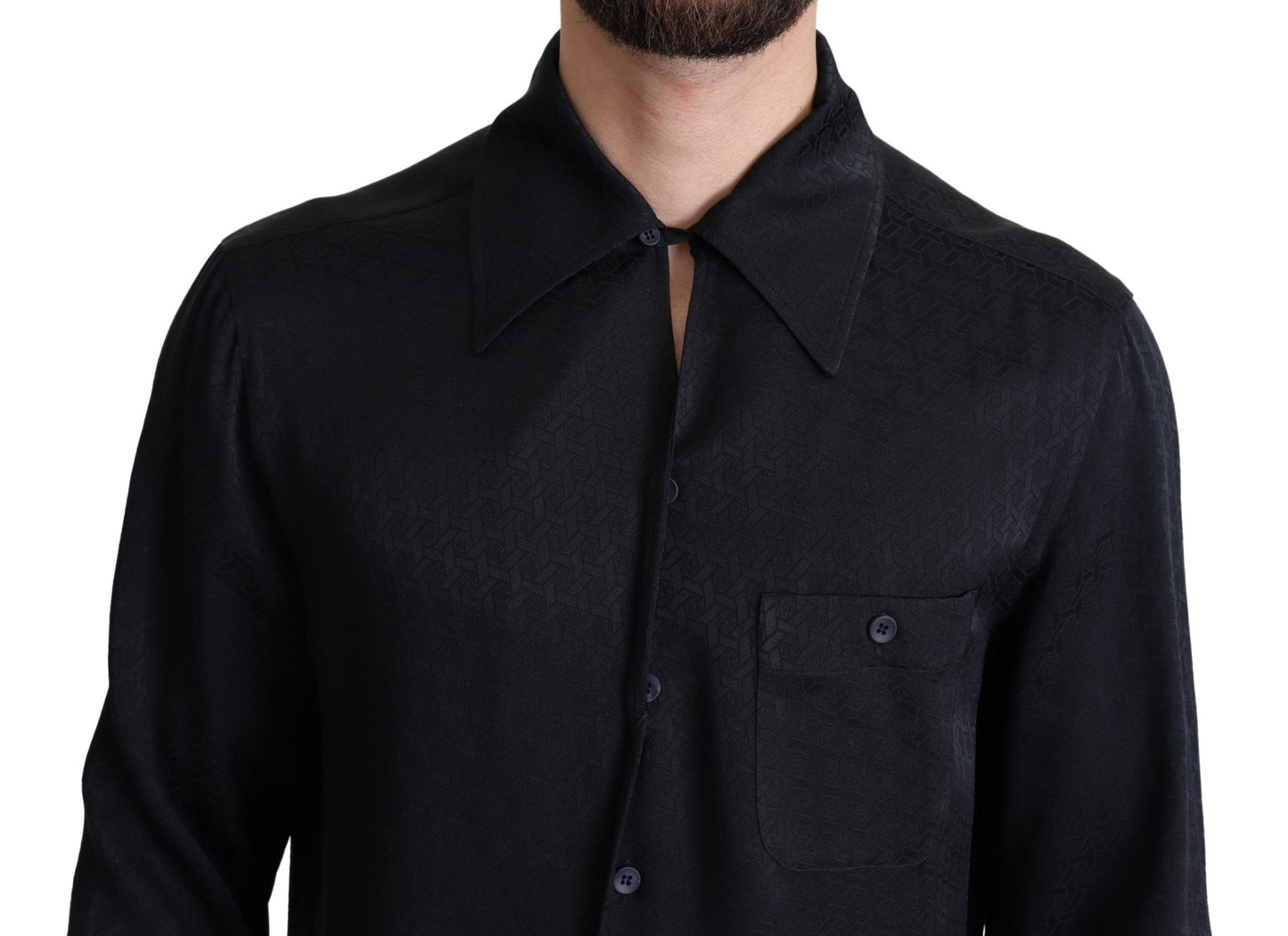 Dolce & Gabbana Camisa casual elegante de seda jacquard