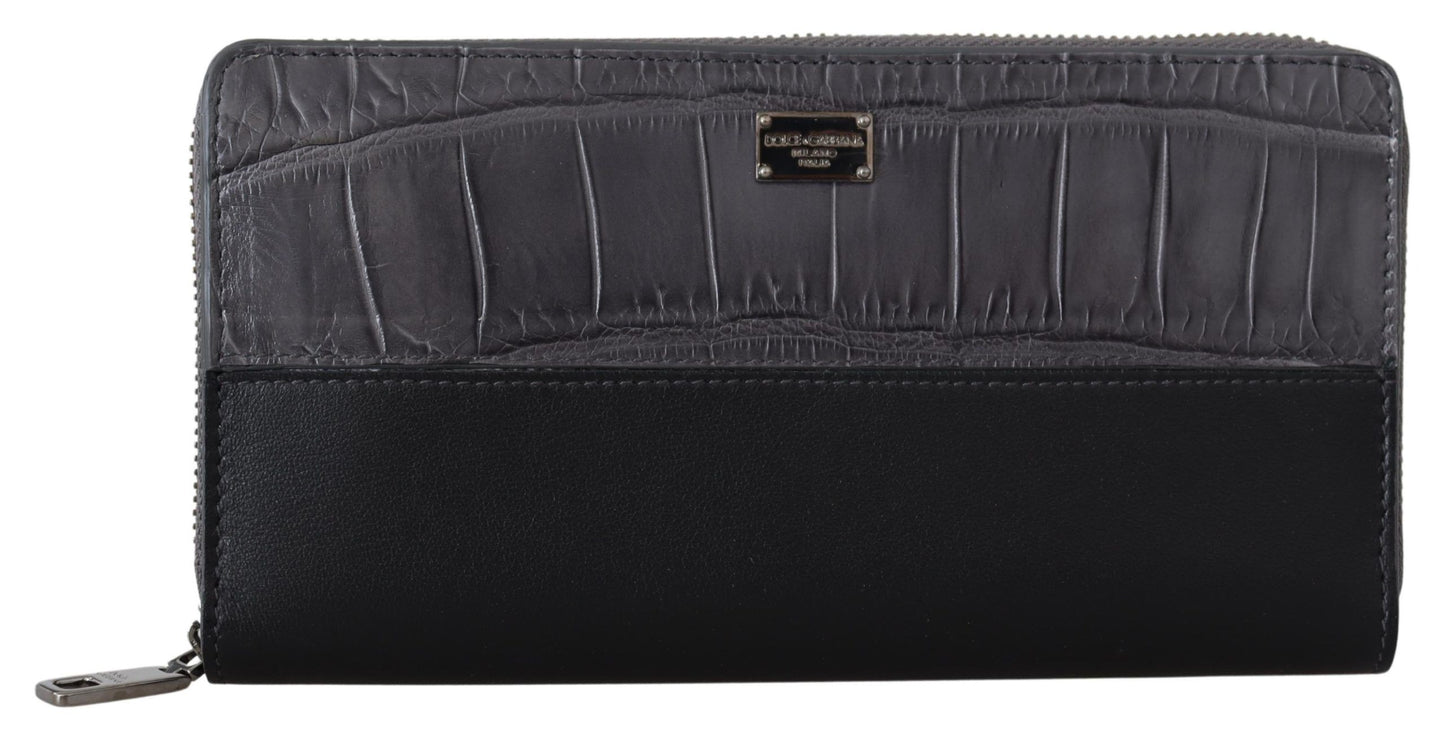 Dolce & Gabbana Cartera elegante de piel texturizada con cremallera