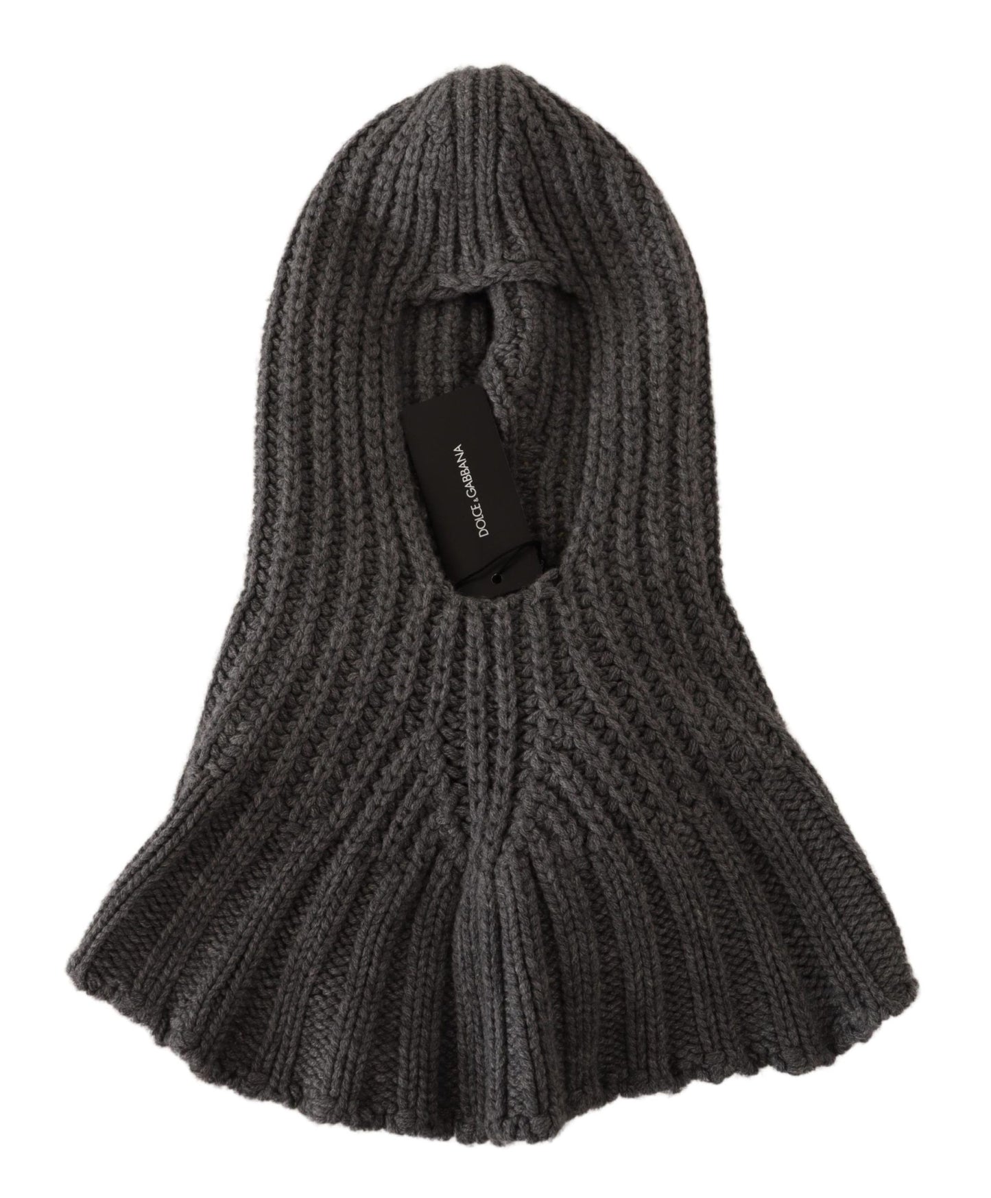 Dolce & Gabbana Elegante bufanda con capucha de cachemira en gris