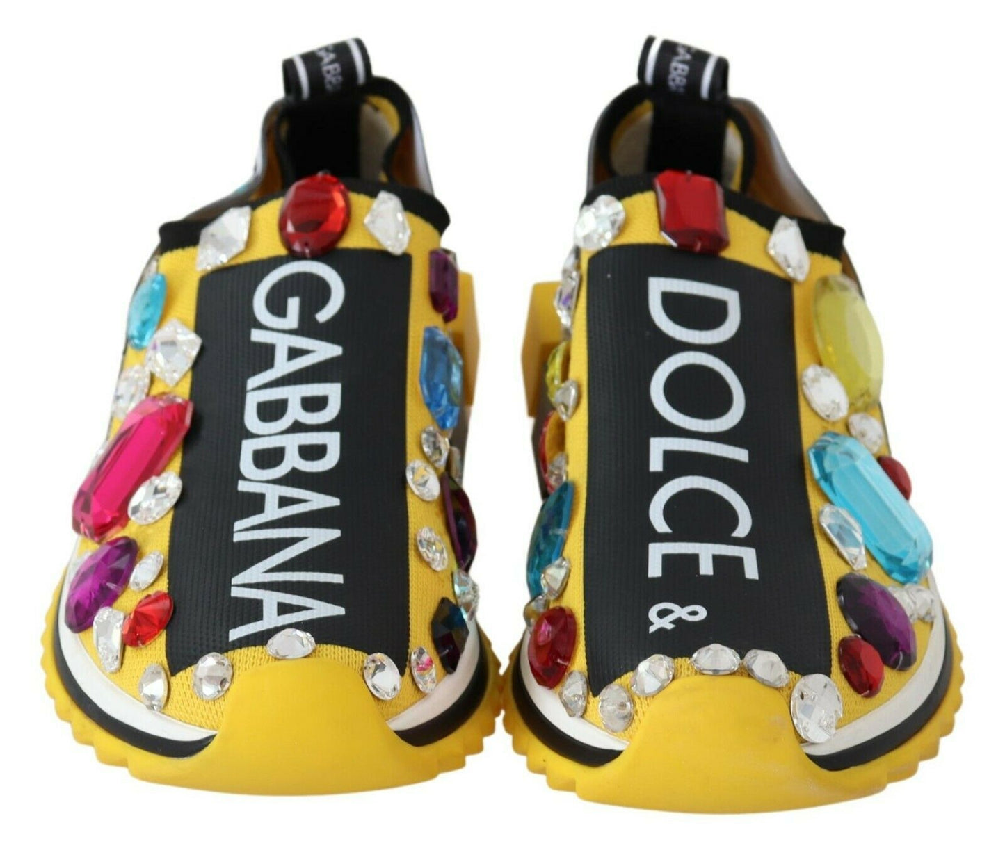 Dolce & Gabbana Zapatillas Sorrento Amarillas Con Adornos