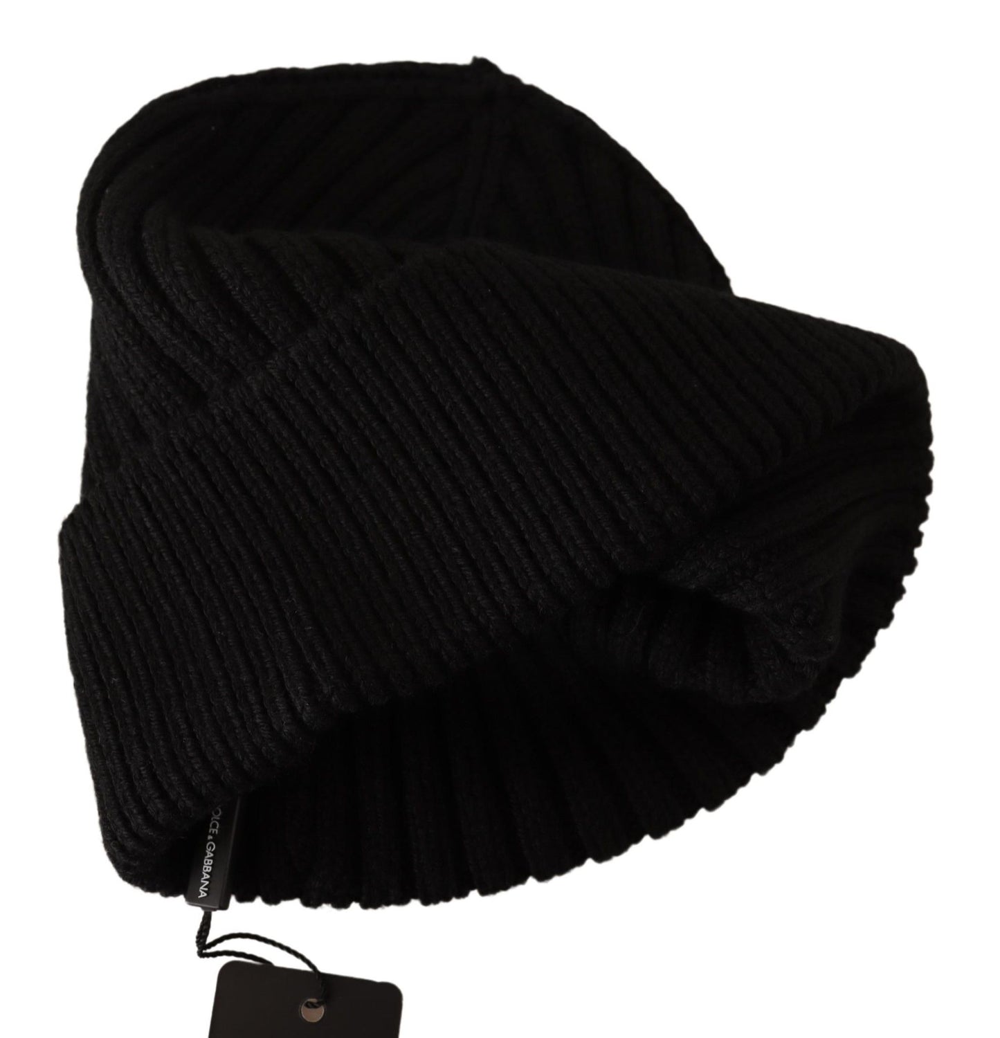 Dolce & Gabbana Gorro elegante de lana de punto trenzado con forro polar