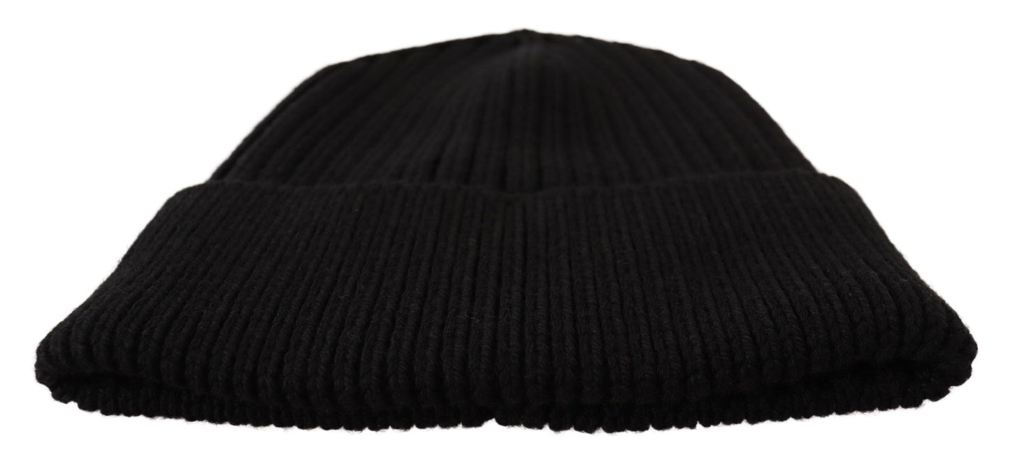 Dolce & Gabbana Gorro elegante de lana de punto trenzado con forro polar