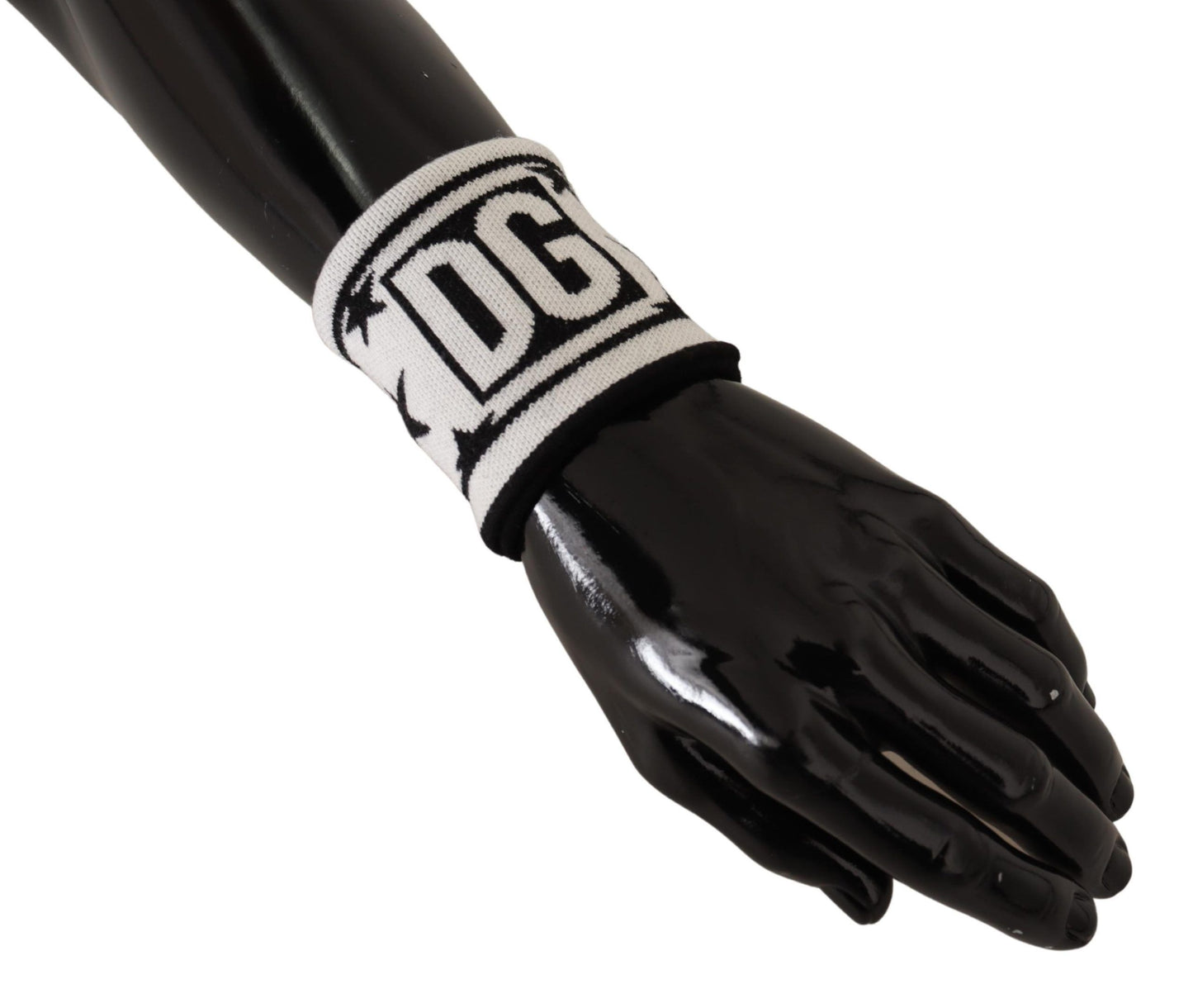 Dolce & Gabbana Elegante conjunto de pulsera de lana monocromática