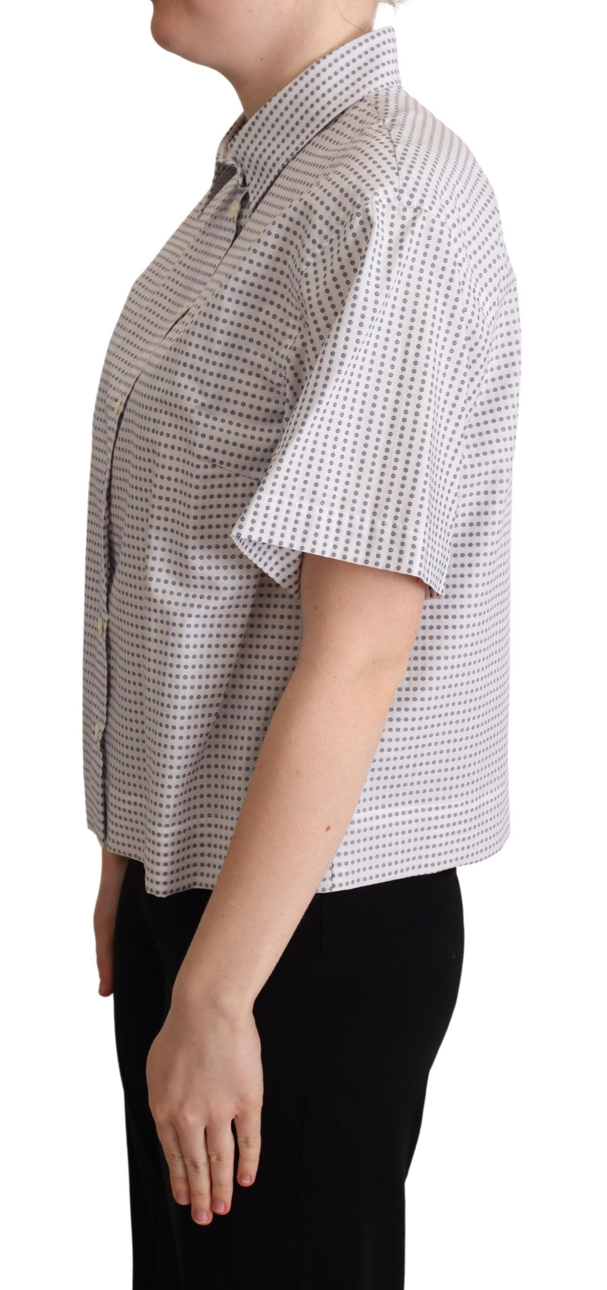 Dolce & Gabbana Polo elegante con cuello de lunares