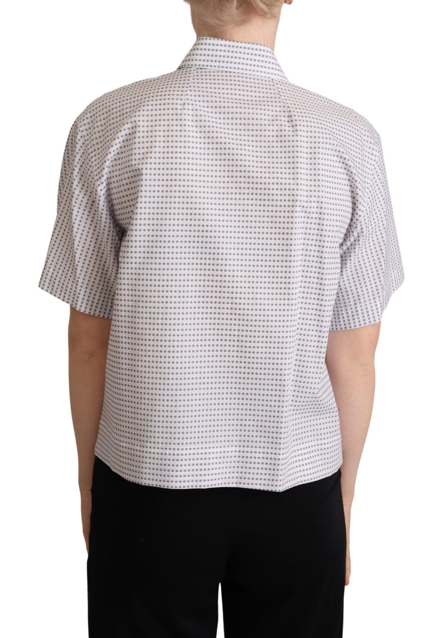 Dolce & Gabbana Polo elegante con cuello de lunares