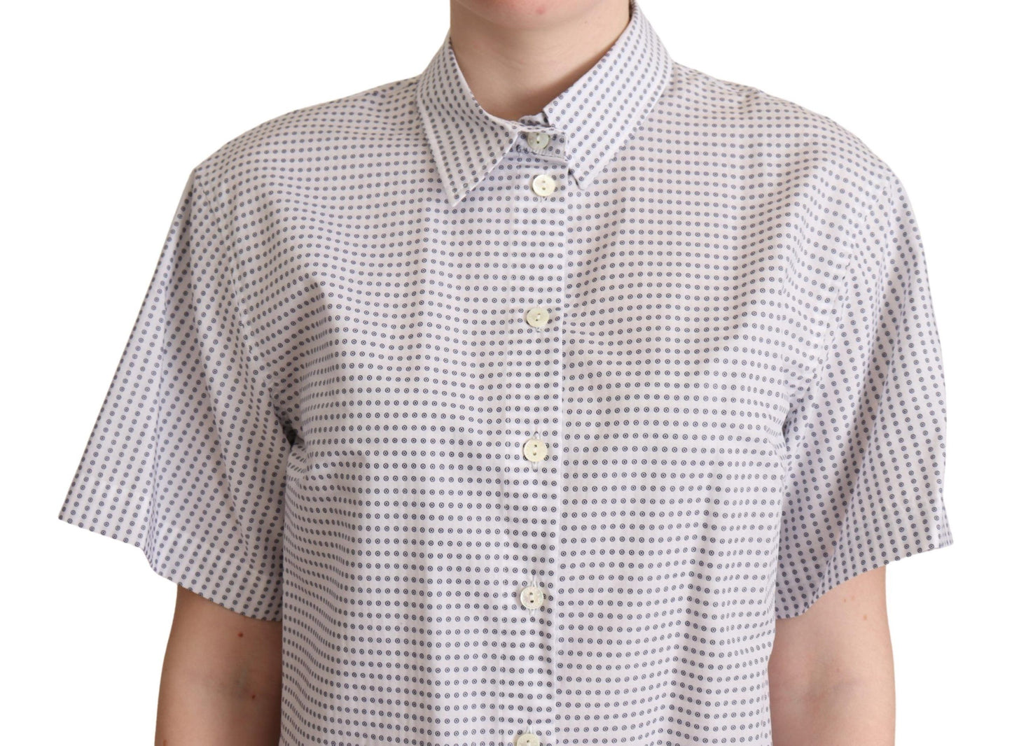 Dolce & Gabbana Polo elegante con cuello de lunares
