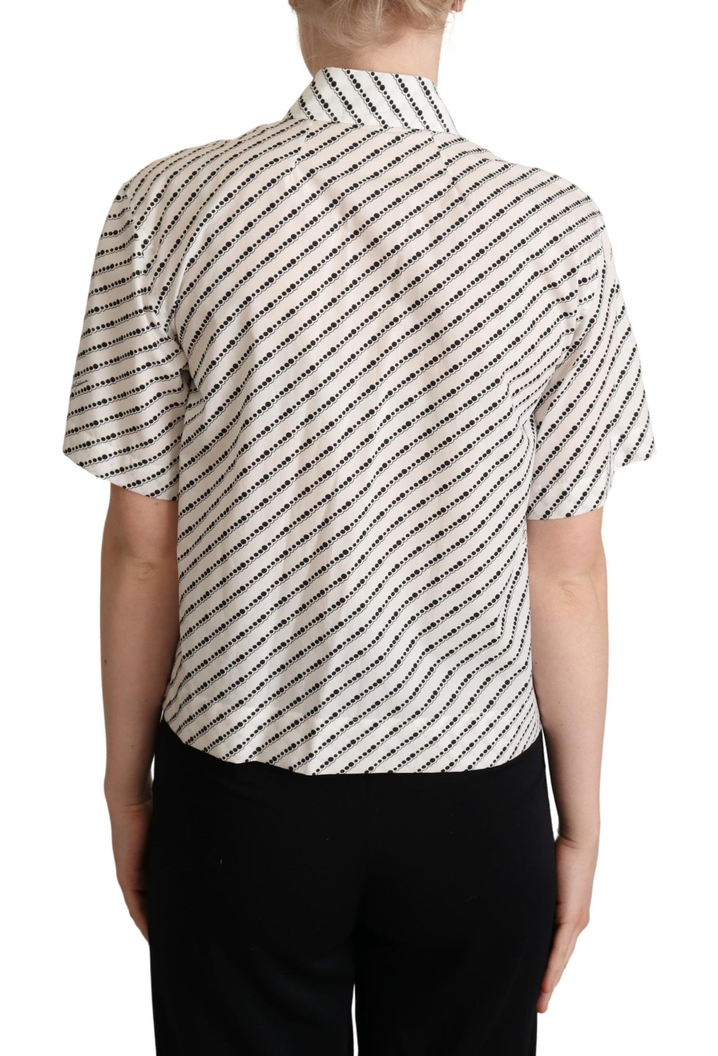 Dolce & Gabbana Polo elegante de algodón con lunares