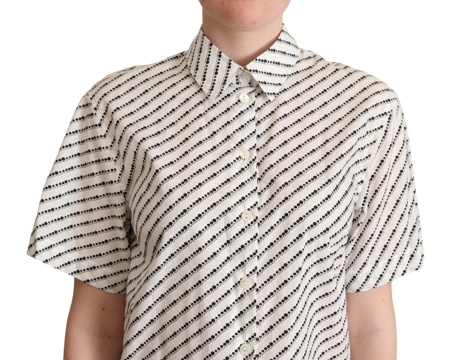 Dolce & Gabbana Polo elegante de algodón con lunares