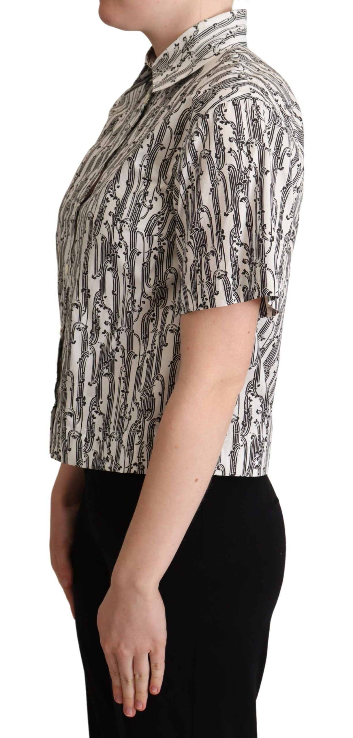 Dolce & Gabbana Polo elegante de algodón floral
